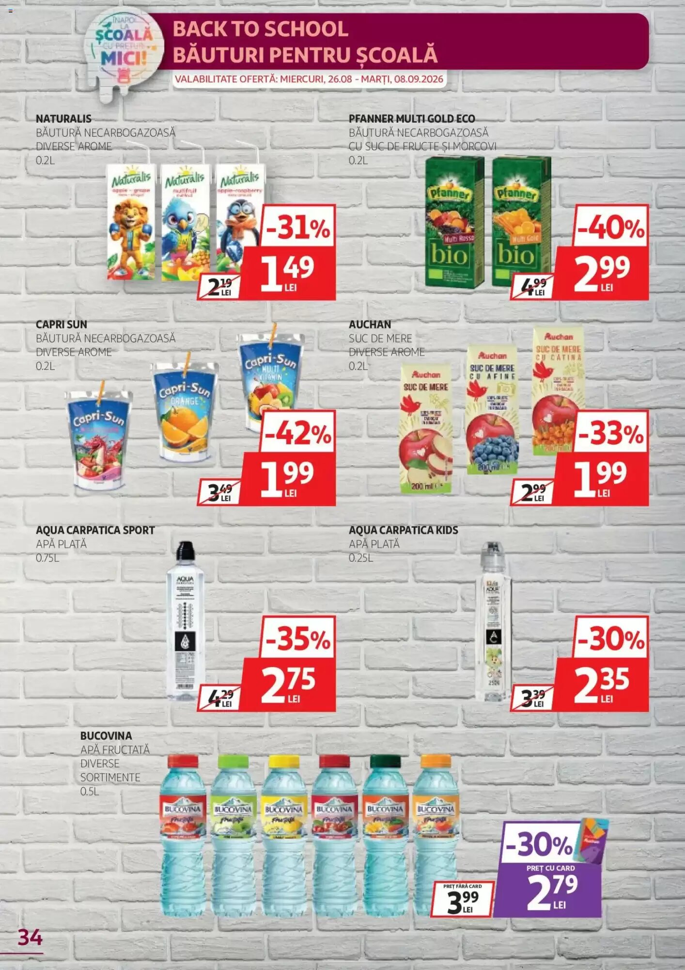 Catalogul cu oferte Auchan valabil de la 26.08.2026 - Pagina 34.