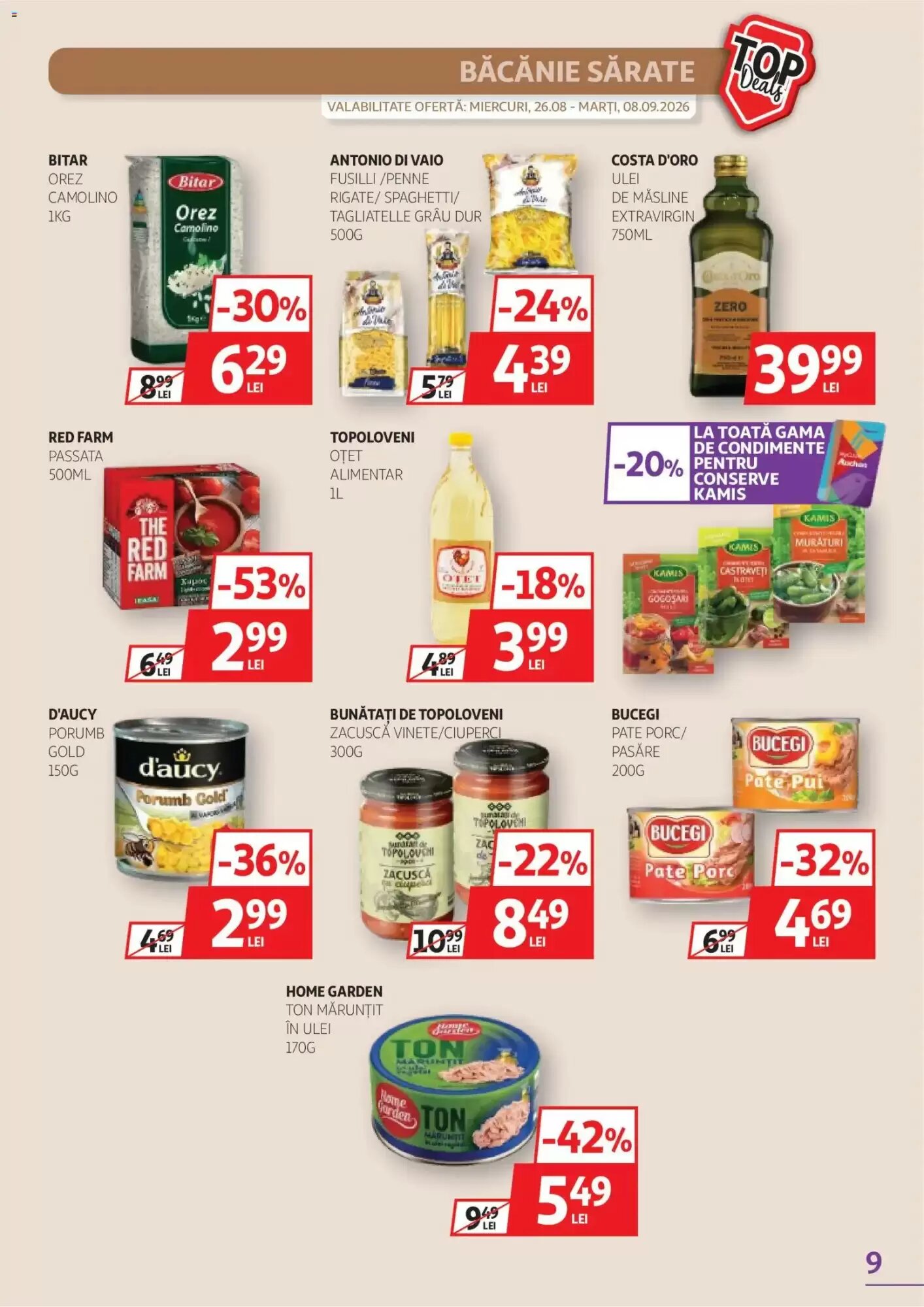Catalogul cu oferte Auchan valabil de la 26.08.2026 - Pagina 9.