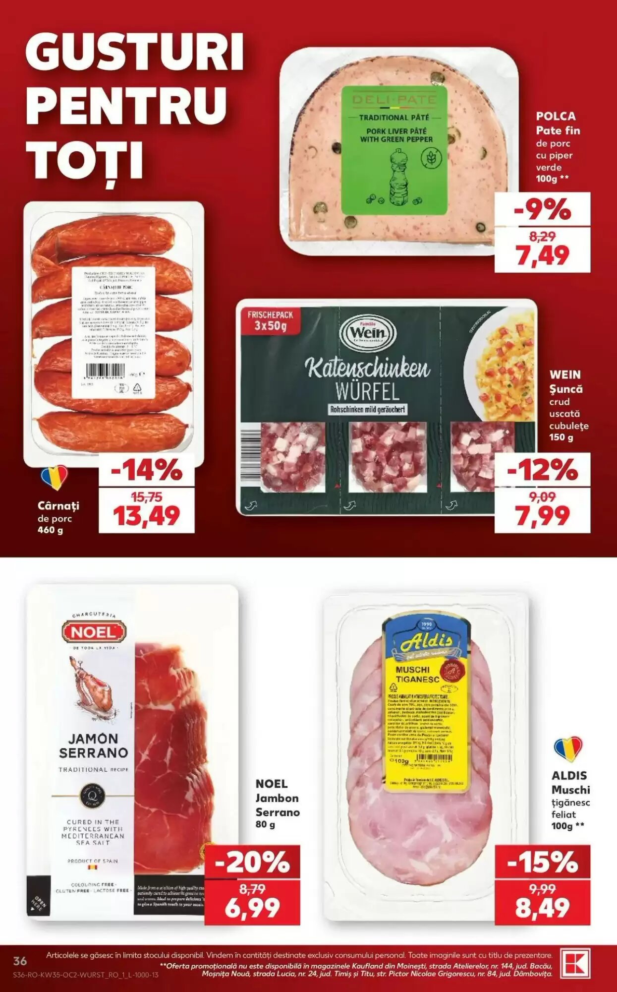 Catalogul cu oferte Kaufland valabil de la 26.08.2026 - Pagina 36.