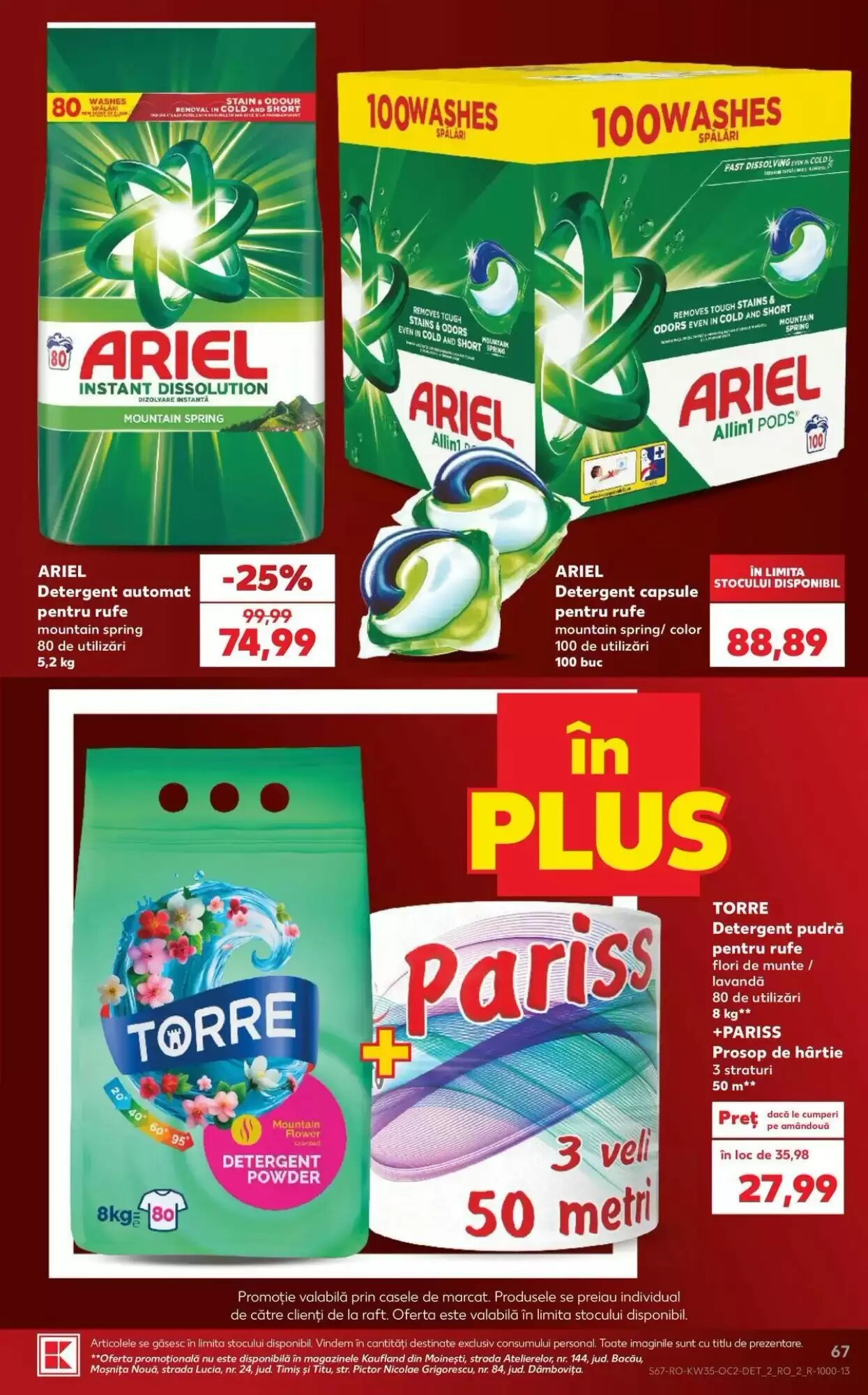 Catalogul cu oferte Kaufland valabil de la 26.08.2026 - Pagina 67.
