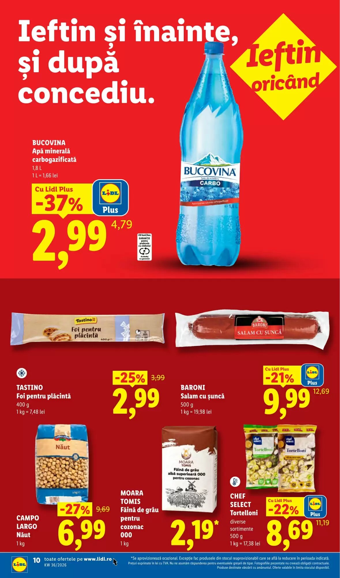 Catalogul cu oferte Lidl valabil de la 31.08.2026 - Pagina 10.