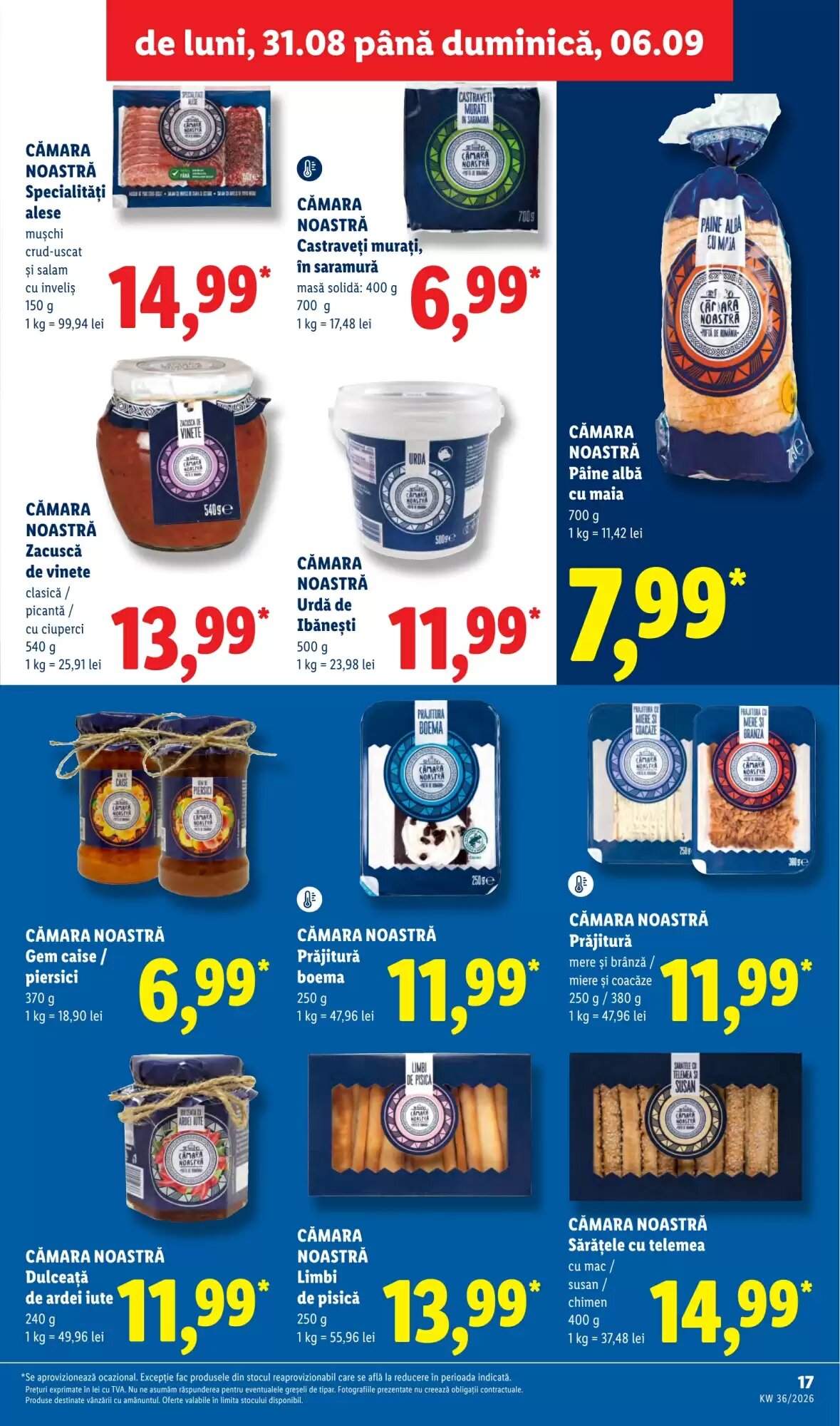 Catalogul cu oferte Lidl valabil de la 31.08.2026 - Pagina 17.