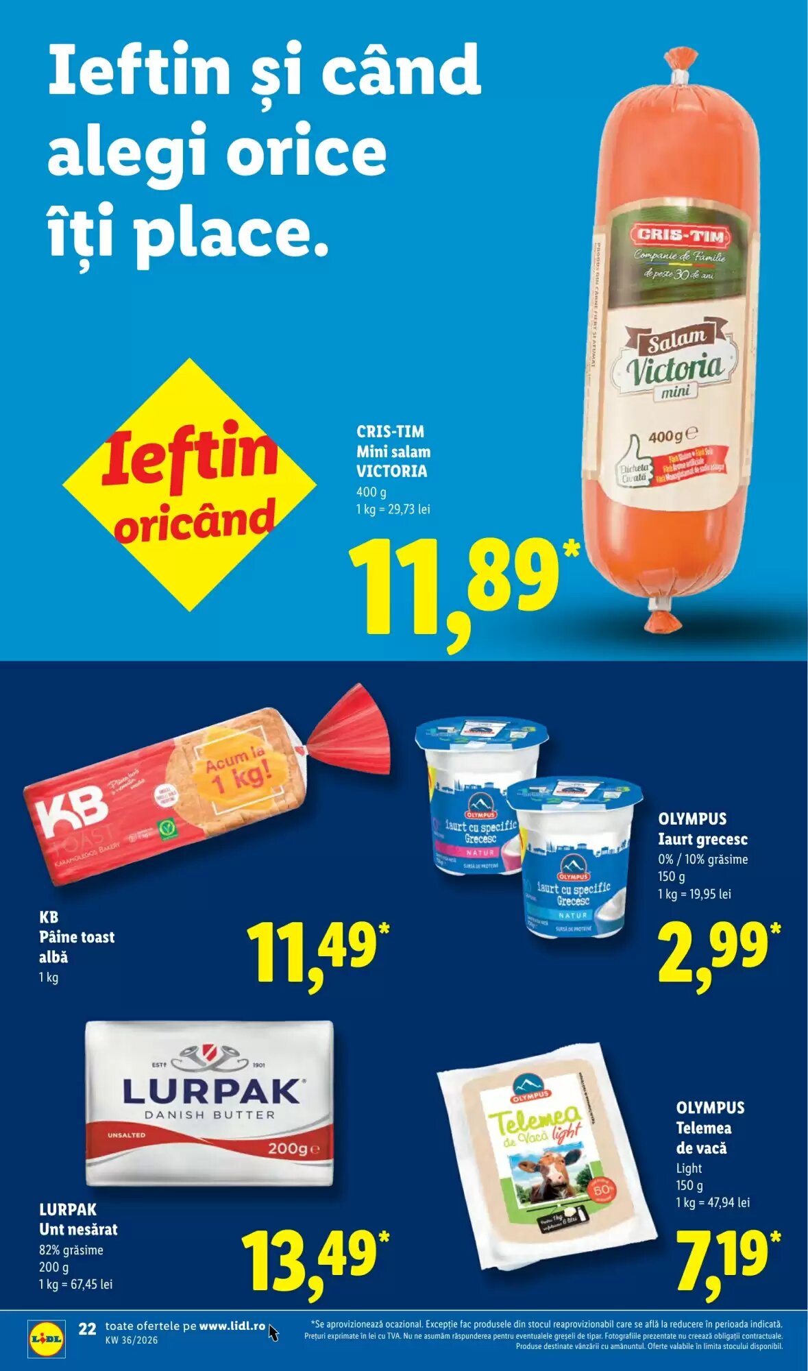 Catalogul cu oferte Lidl valabil de la 31.08.2026 - Pagina 22.