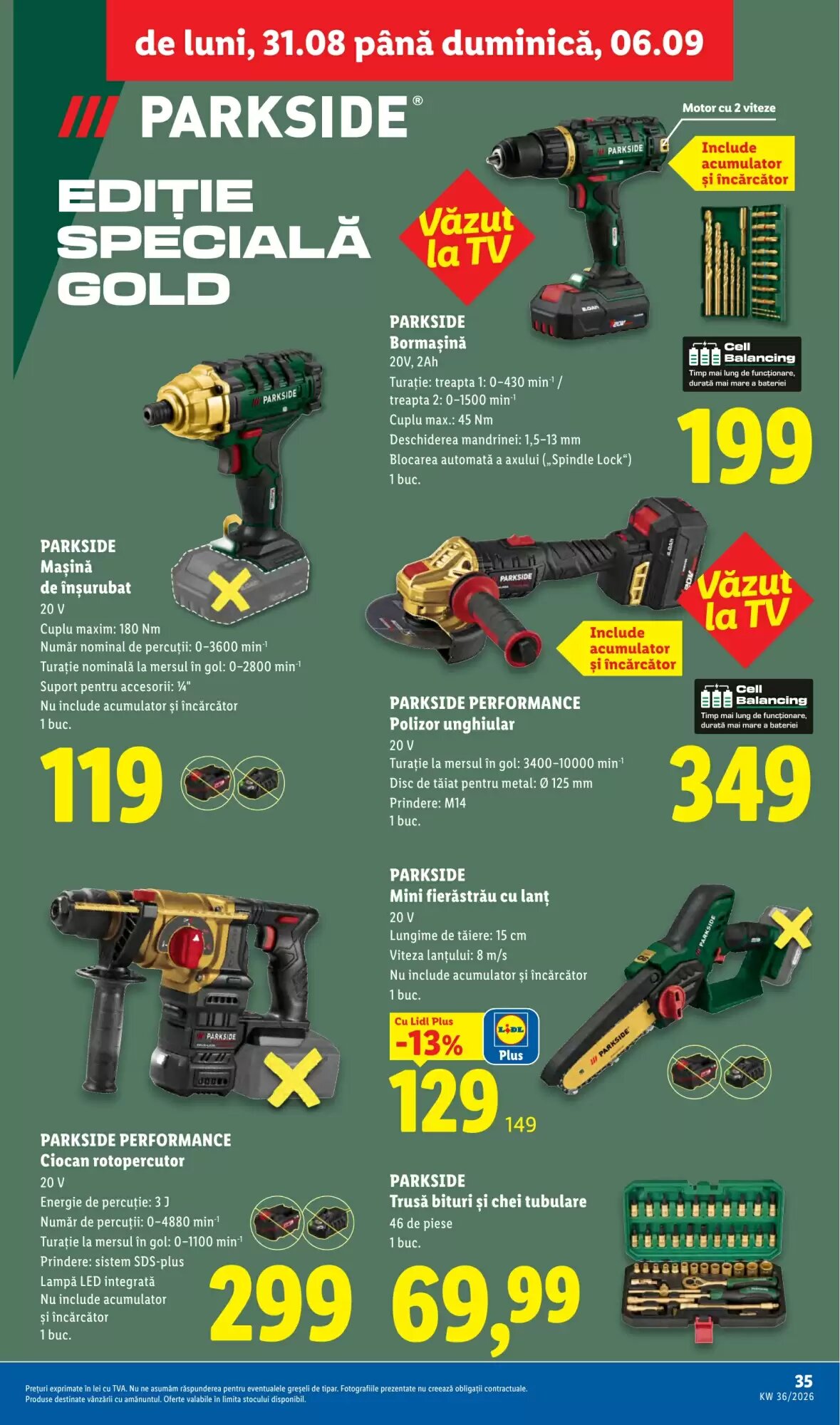 Catalogul cu oferte Lidl valabil de la 31.08.2026 - Pagina 35.