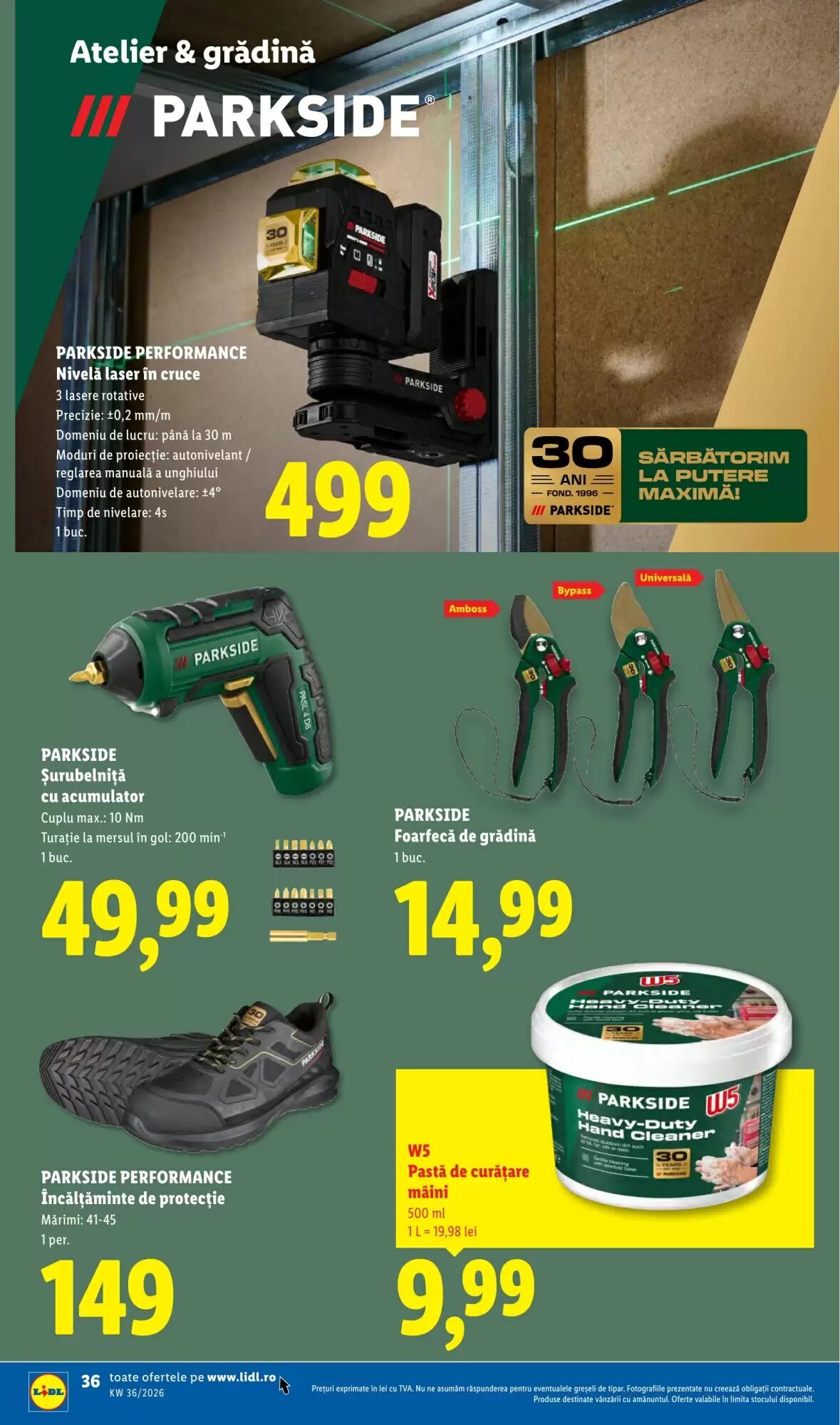 Catalogul cu oferte Lidl valabil de la 31.08.2026 - Pagina 36.
