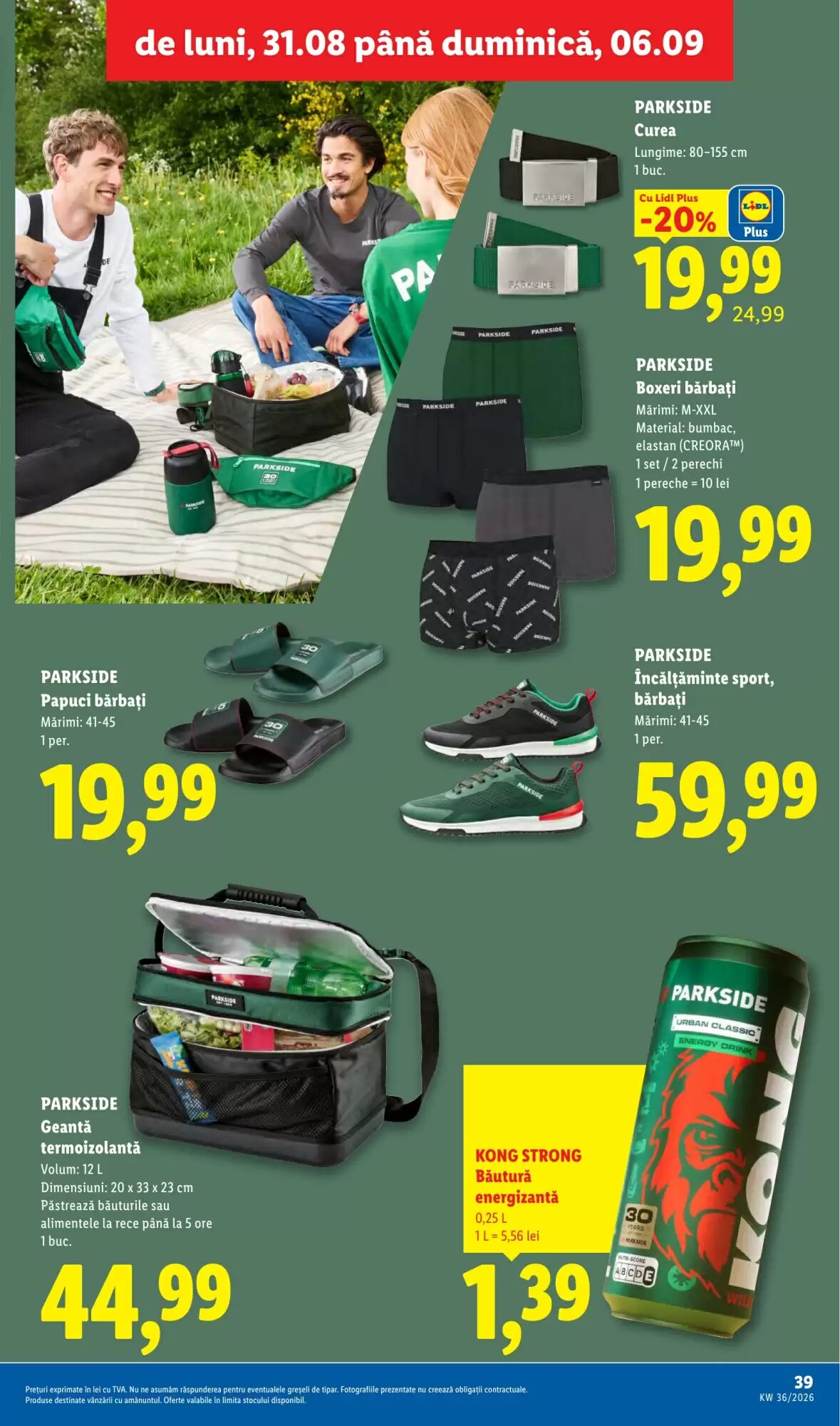 Catalogul cu oferte Lidl valabil de la 31.08.2026 - Pagina 39.