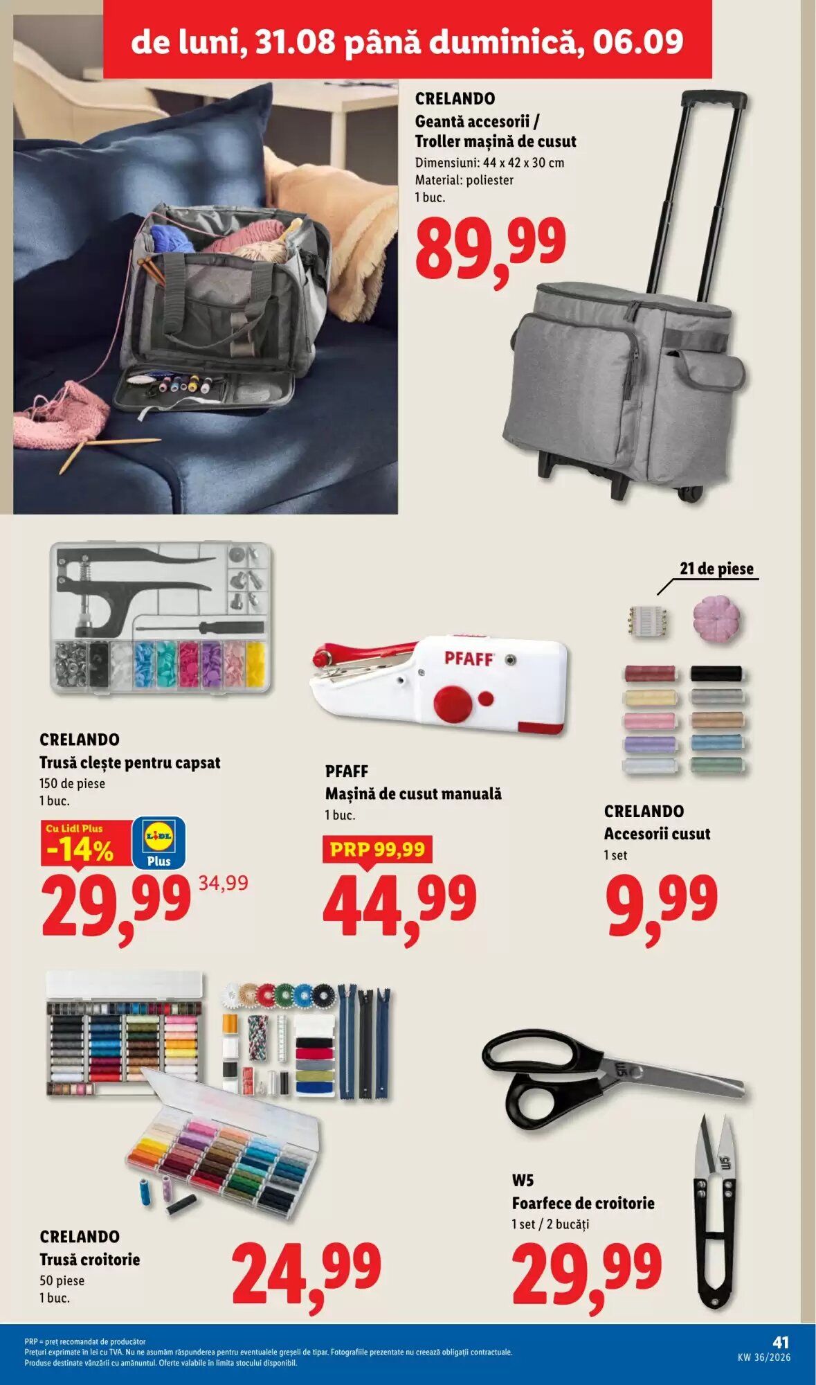 Catalogul cu oferte Lidl valabil de la 31.08.2026 - Pagina 41.