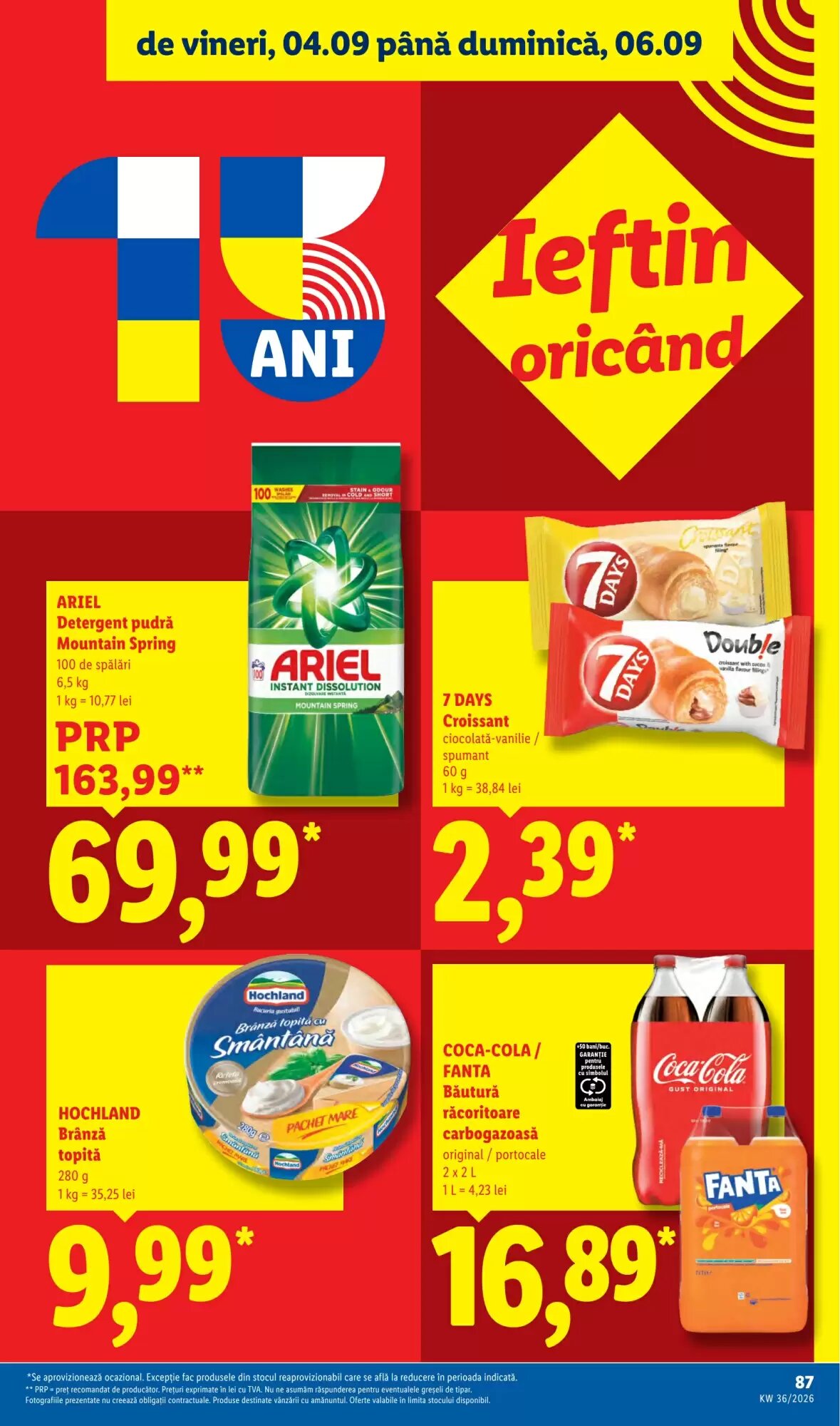 Catalogul cu oferte Lidl valabil de la 31.08.2026 - Pagina 85.