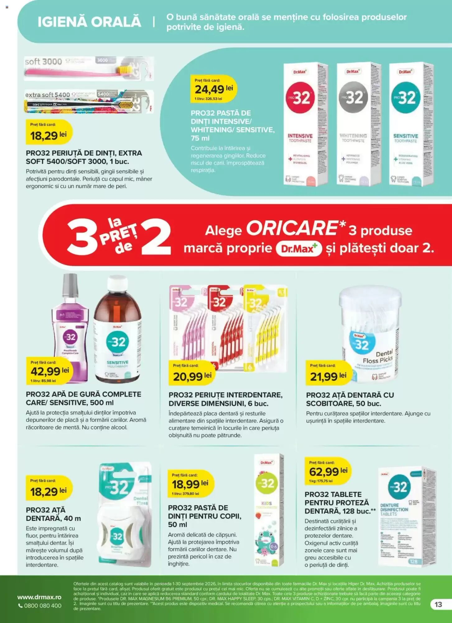 Catalogul cu oferte Dr.Max valabil de la 01.09.2026 - Pagina 13.