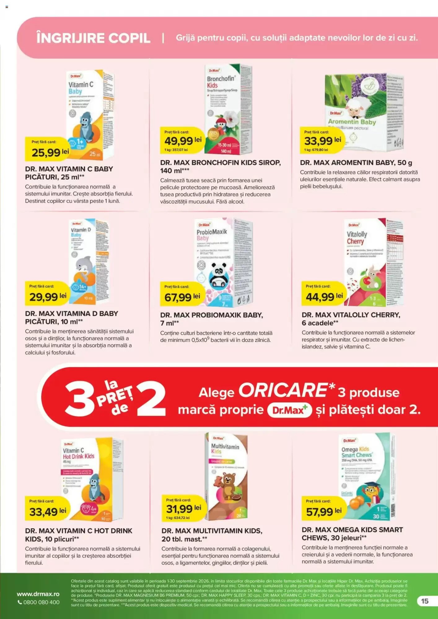 Catalogul cu oferte Dr.Max valabil de la 01.09.2026 - Pagina 15.