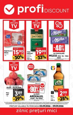 Catalogul cu oferte PROFI valabil de la 03.09.2026
