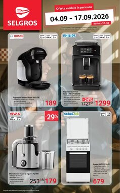 Catalogul cu oferte Selgros valabil de la 04.09.2026