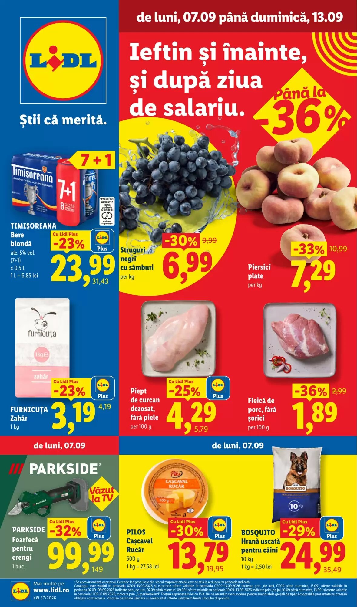 Catalogul cu oferte Lidl valabil de la 07.09.2026 - Pagina 1.