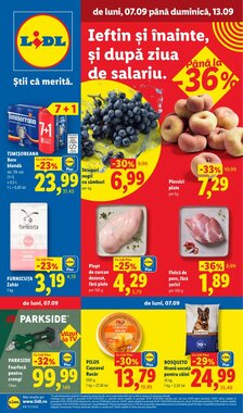 Catalogul cu oferte Lidl valabil de la 07.09.2026