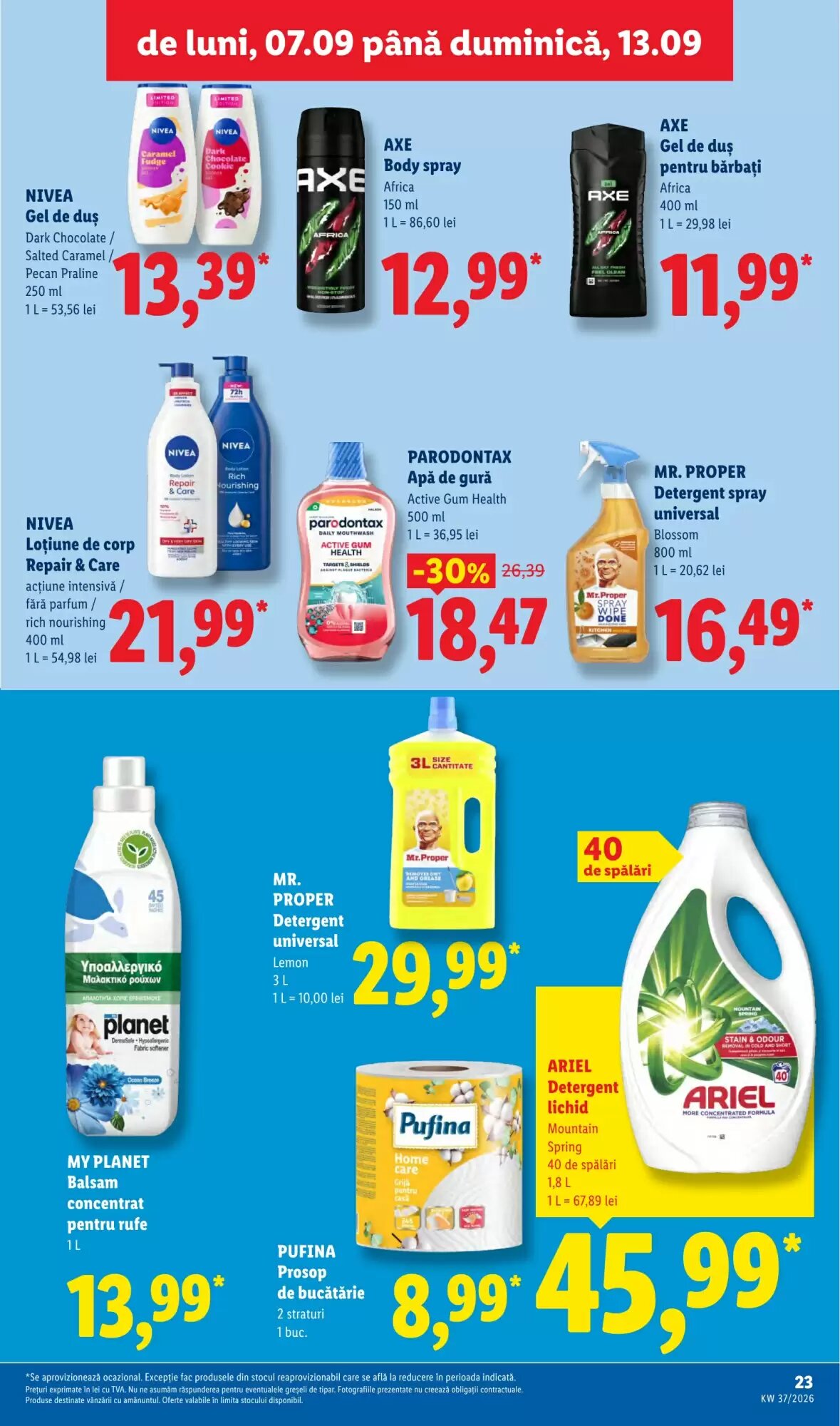 Catalogul cu oferte Lidl valabil de la 07.09.2026 - Pagina 23.