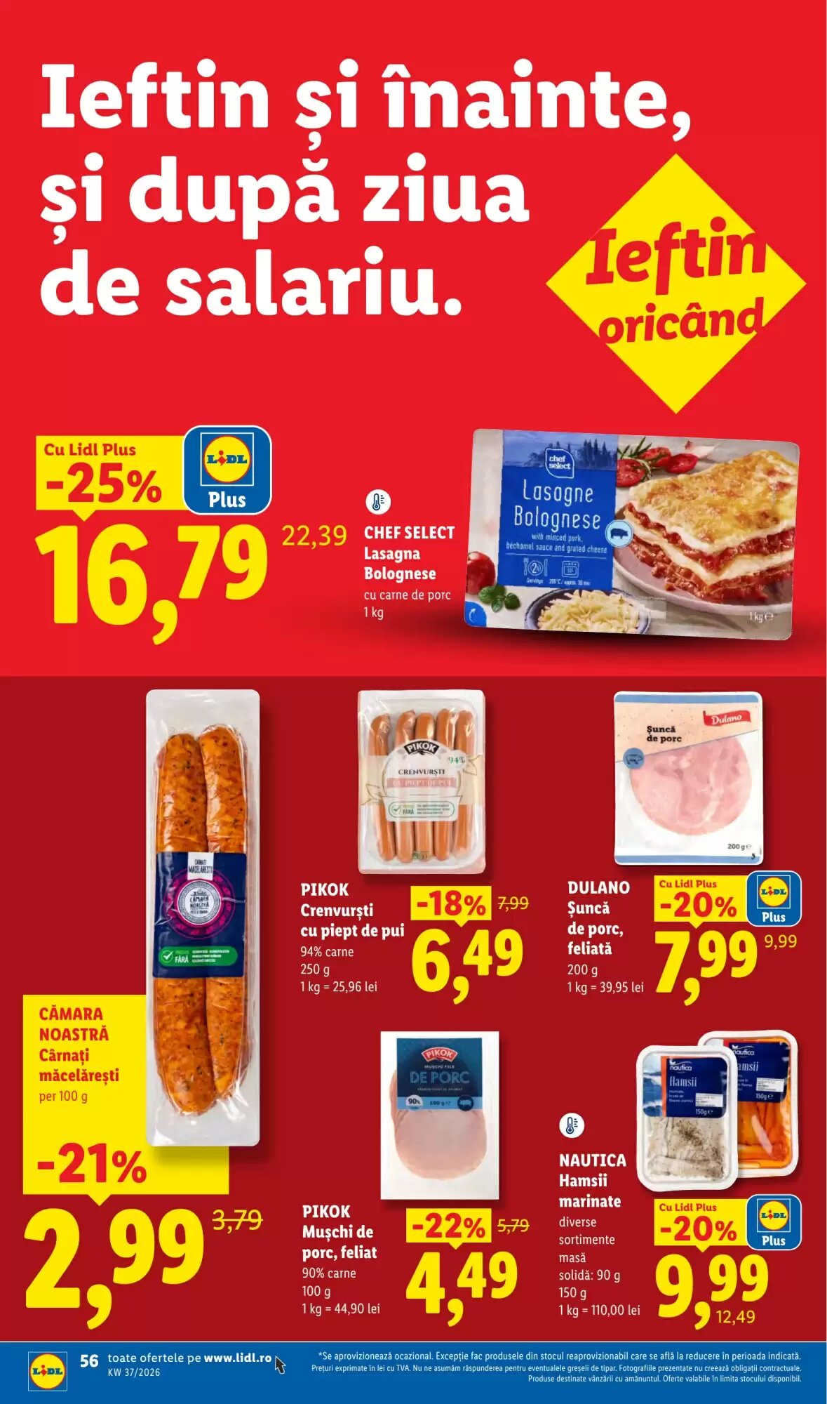 Catalogul cu oferte Lidl valabil de la 07.09.2026 - Pagina 56.