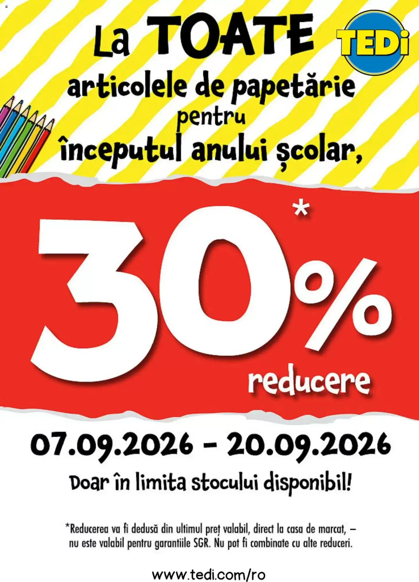 Catalogul cu oferte TEDI valabil de la 07.09.2026 - Pagina 1.
