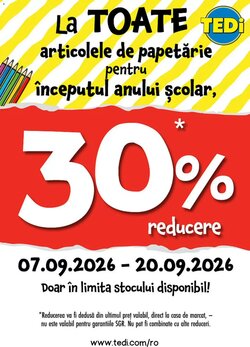 Catalogul cu oferte TEDI valabil de la 07.09.2026