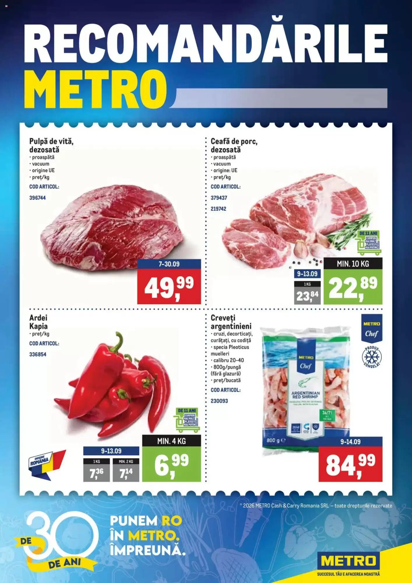 Catalogul cu oferte Metro valabil de la 07.09.2026 - Pagina 1.