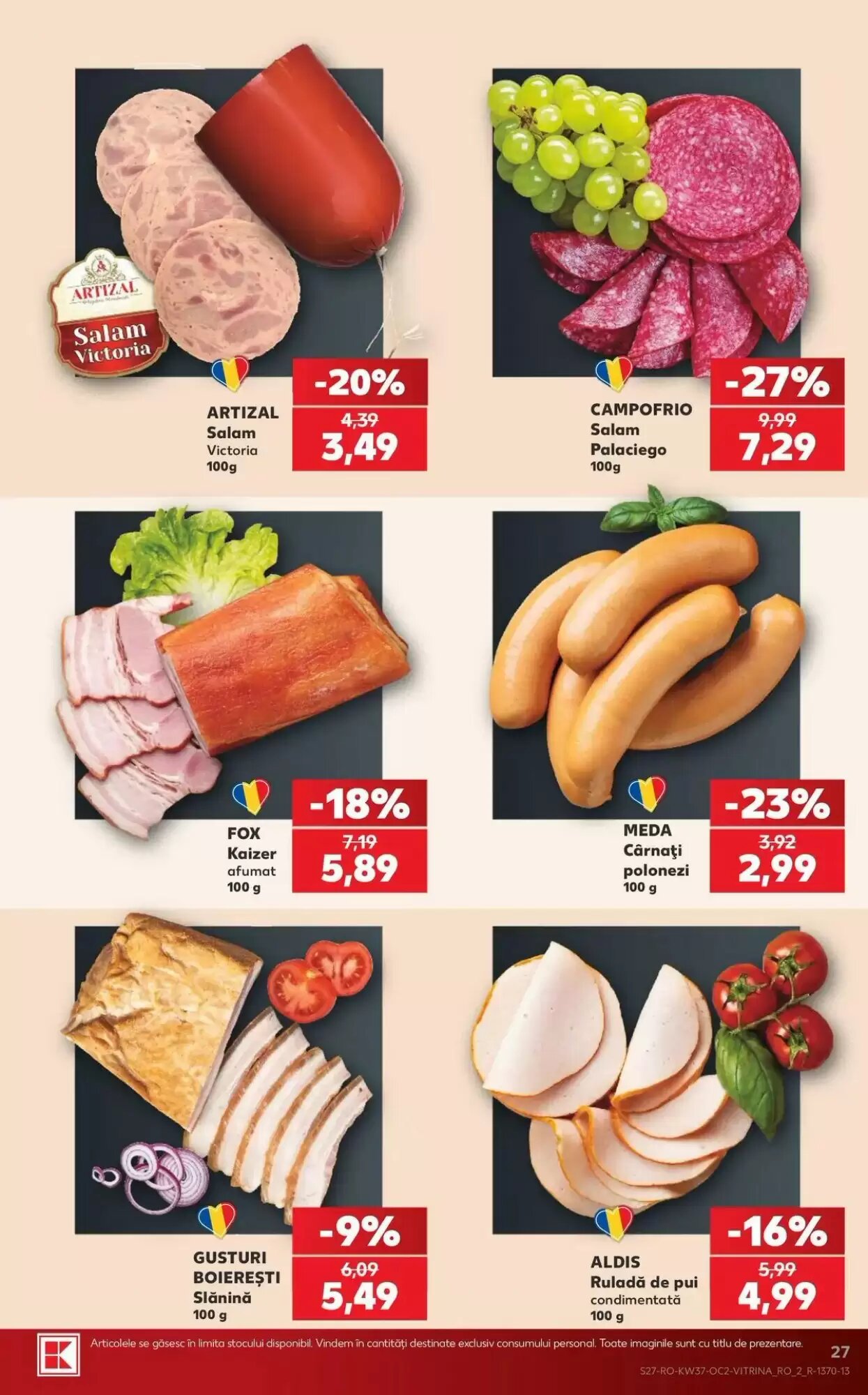 Catalogul cu oferte Kaufland valabil de la 09.09.2026 - Pagina 27.