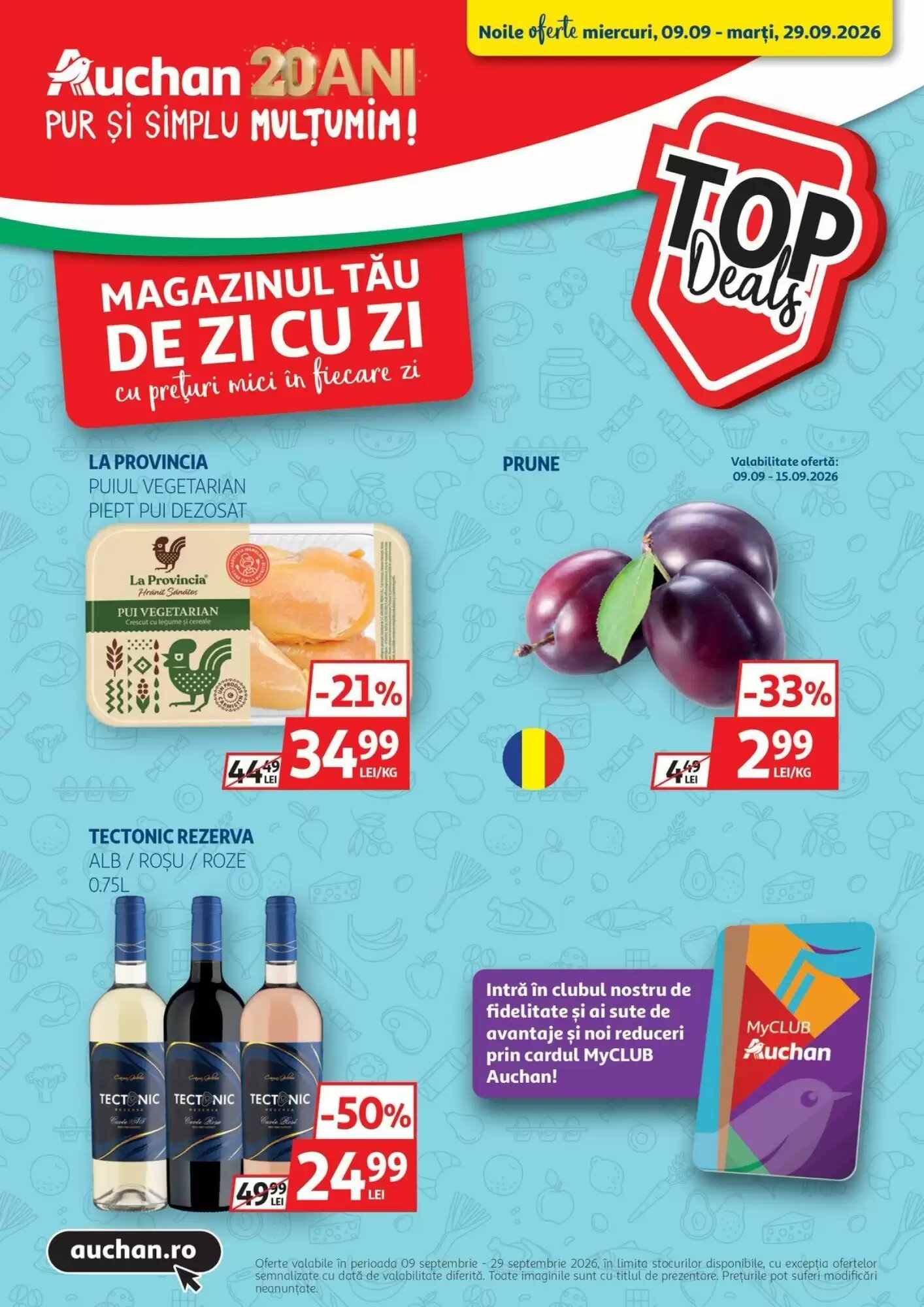 Catalogul cu oferte Auchan valabil de la 09.09.2026 - Pagina 1.