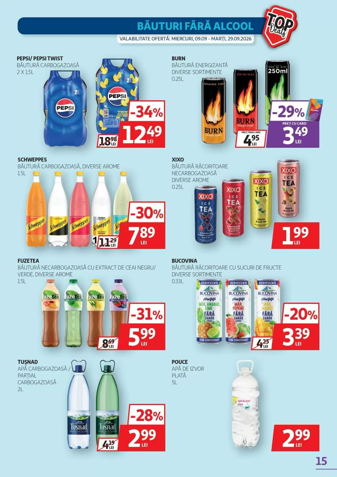 Catalogul cu oferte Auchan valabil de la 09.09.2026 - Pagina 15.