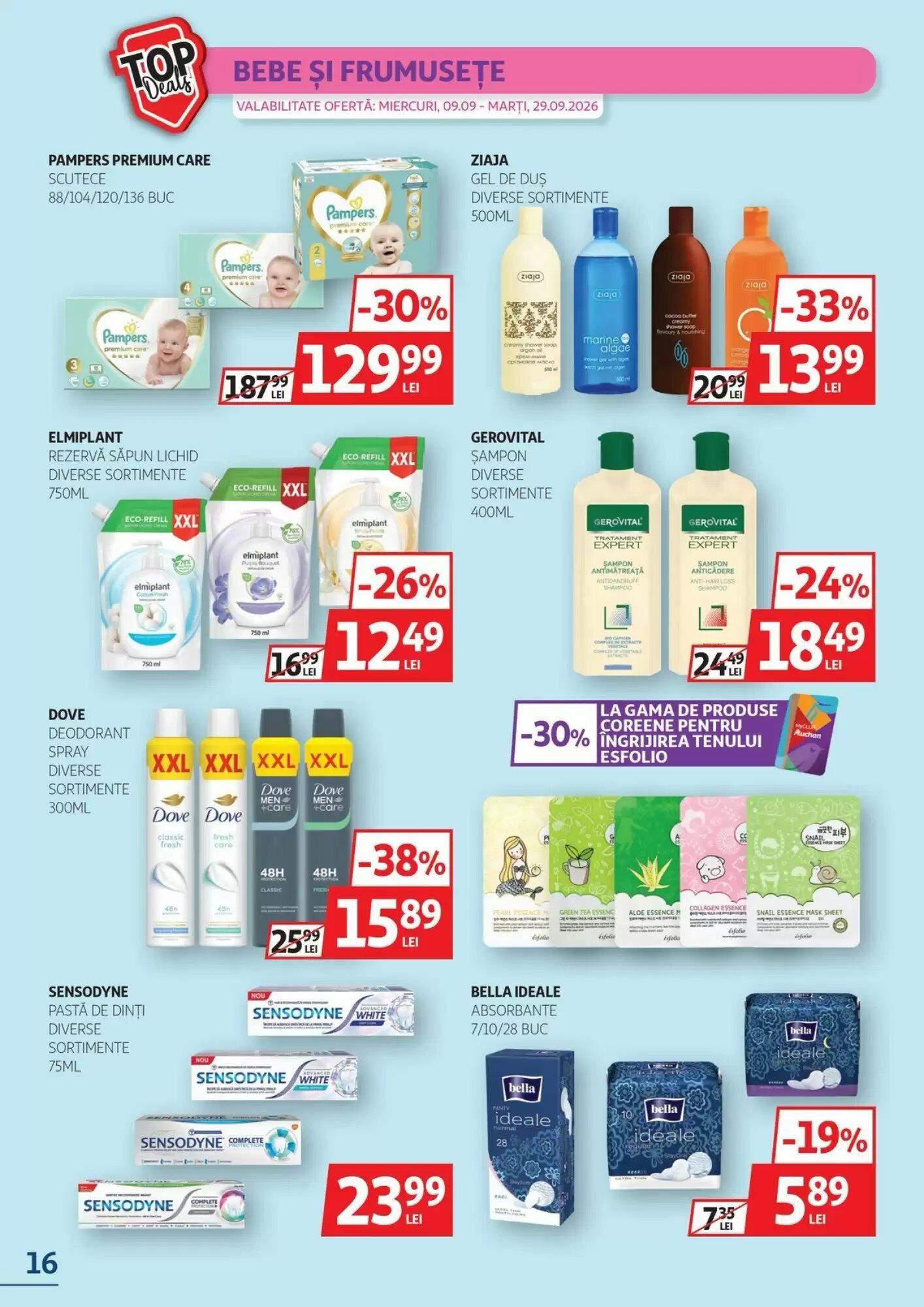 Catalogul cu oferte Auchan valabil de la 09.09.2026 - Pagina 16.