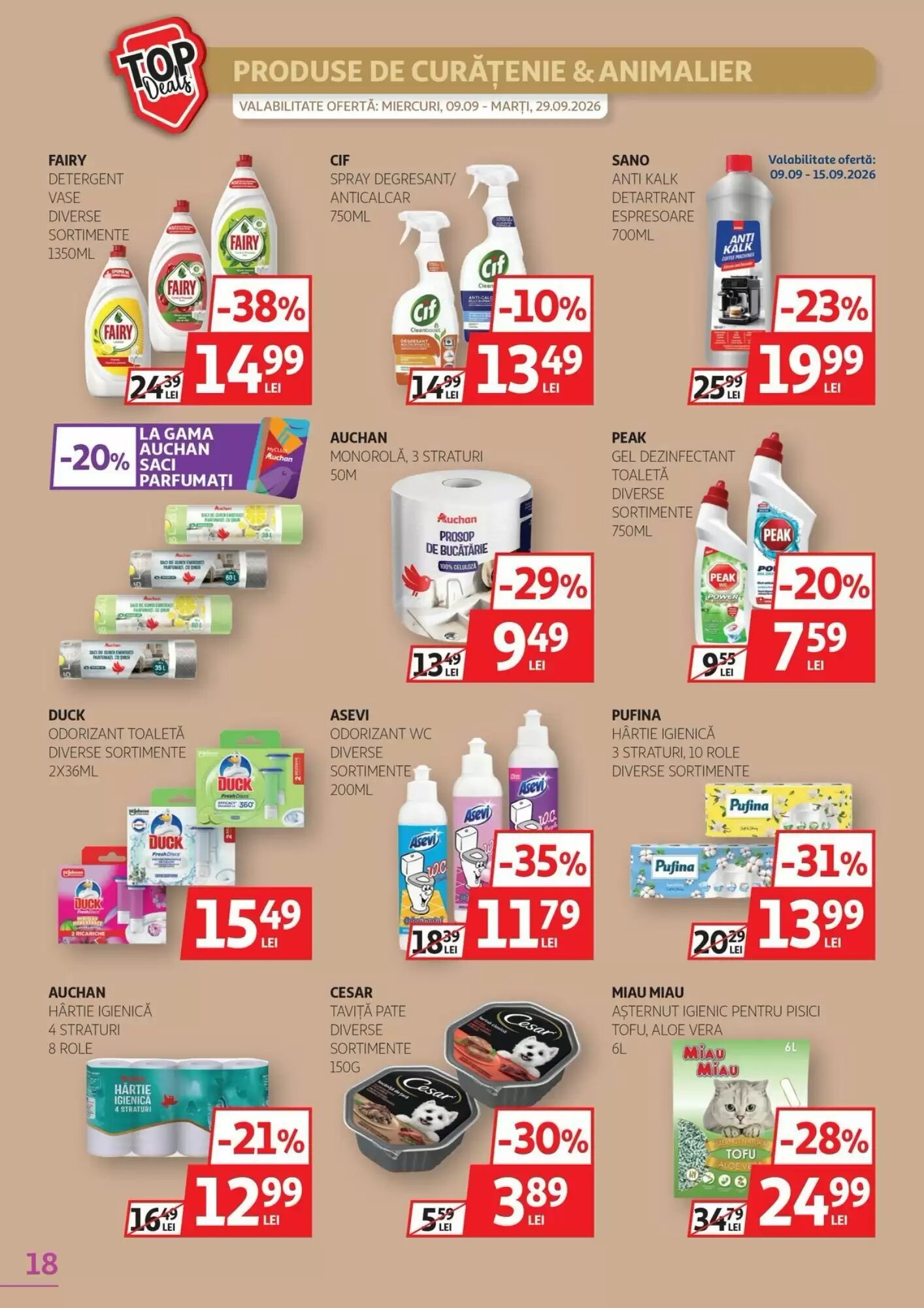 Catalogul cu oferte Auchan valabil de la 09.09.2026 - Pagina 18.