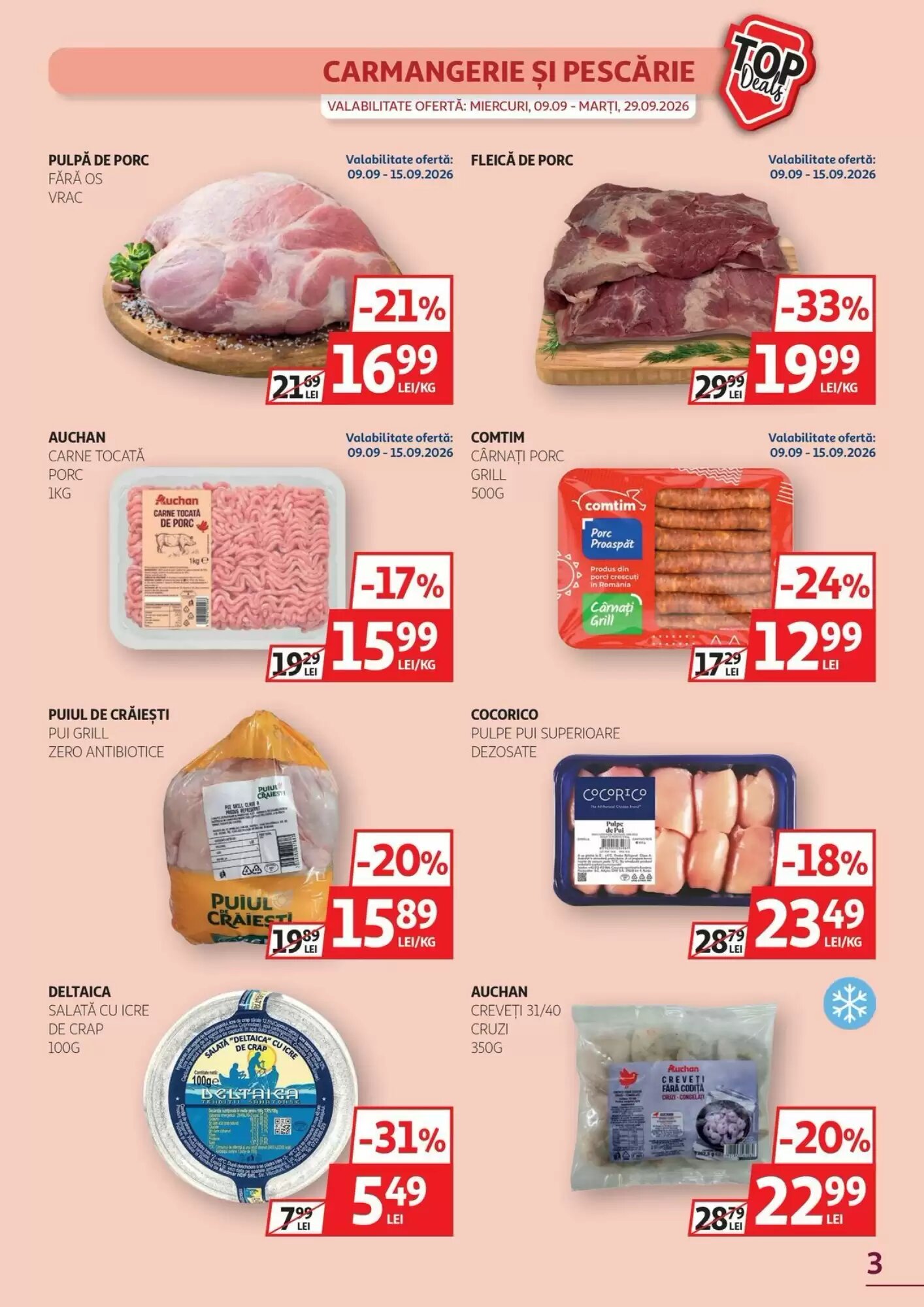 Catalogul cu oferte Auchan valabil de la 09.09.2026 - Pagina 3.