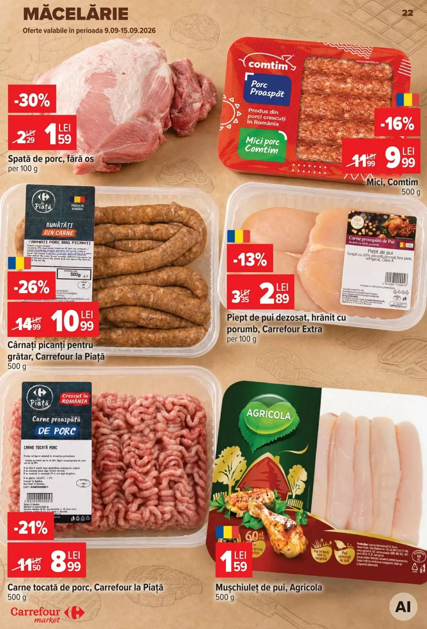 Catalogul cu oferte Carrefour Market valabil de la 09.09.2026 - Pagina 22.