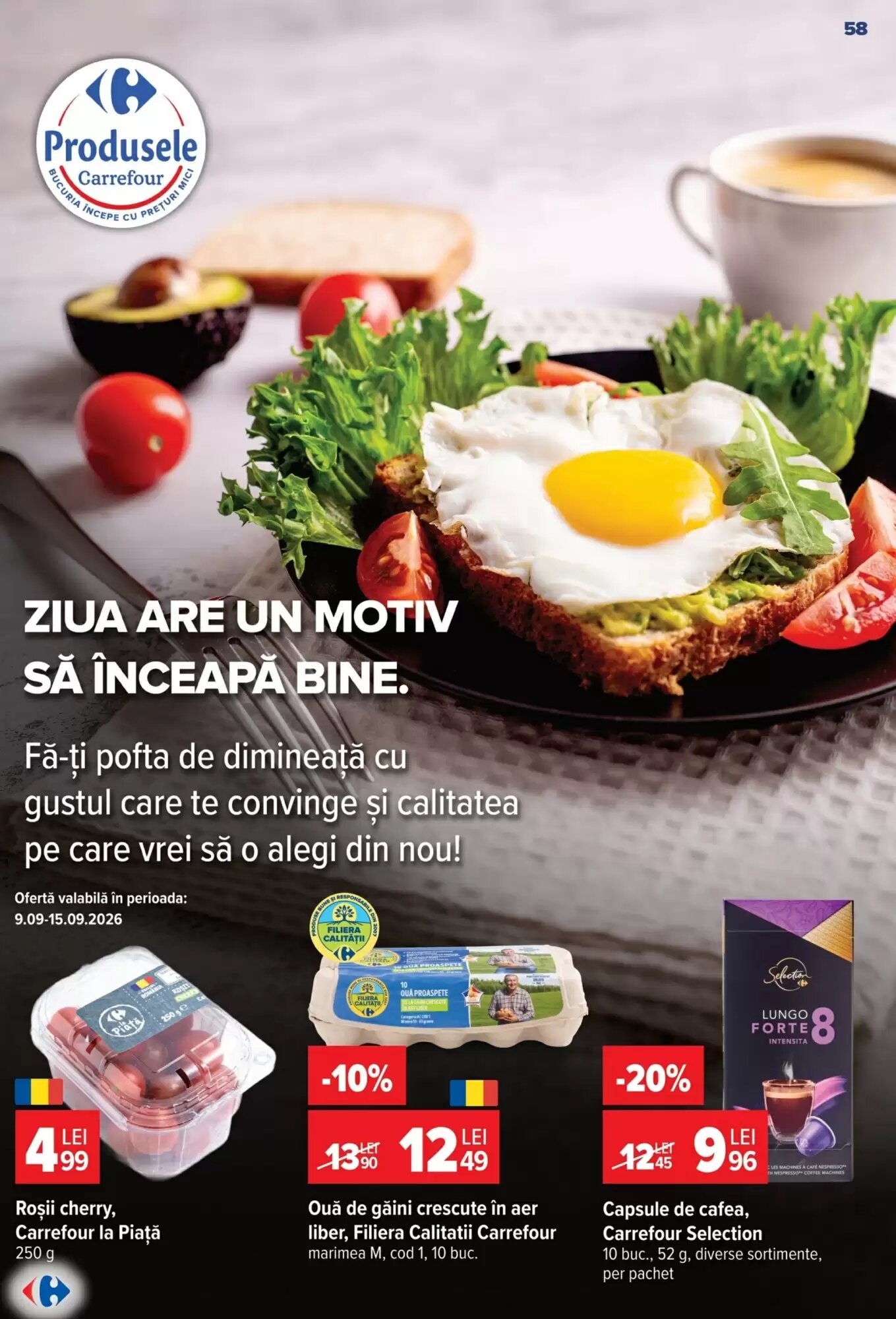 Catalogul cu oferte Carrefour valabil de la 09.09.2026 - Pagina 58.