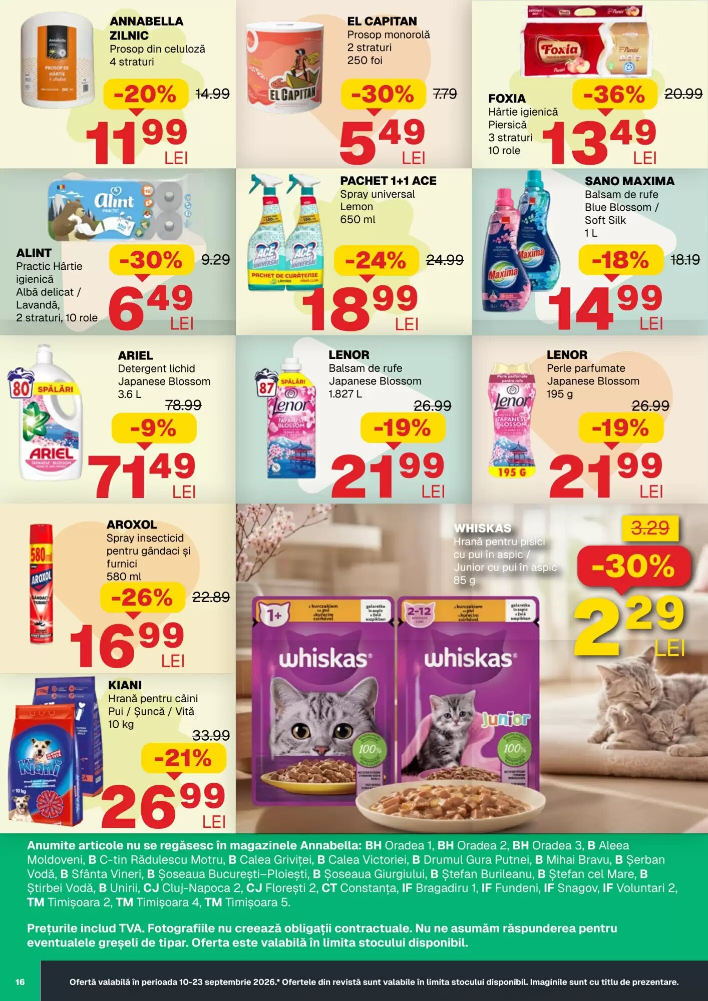 Catalogul cu oferte Annabella valabil de la 10.09.2026 - Pagina 16.