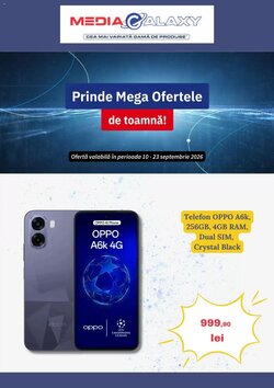 Catalogul cu oferte Media Galaxy valabil de la 10.09.2026