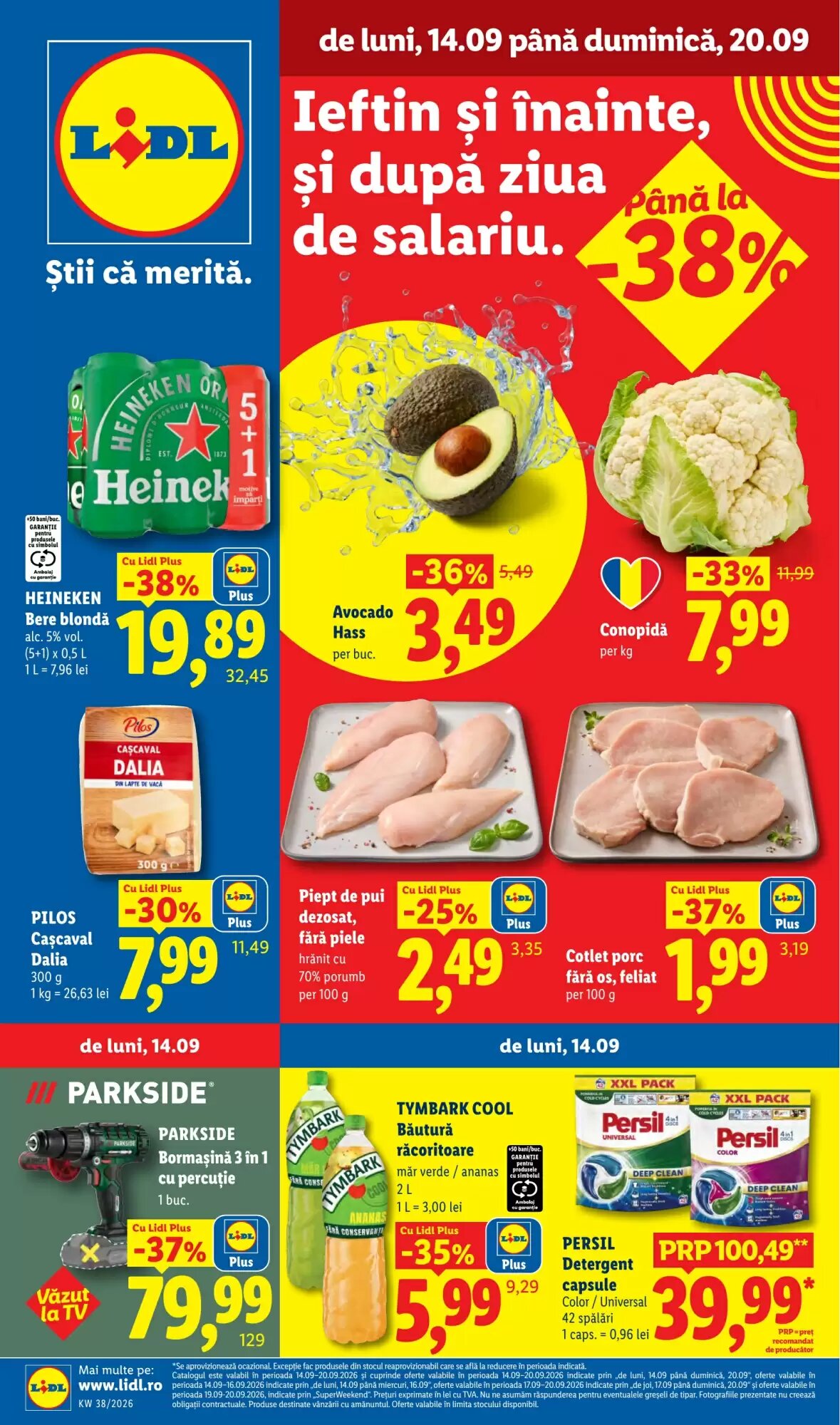 Catalogul cu oferte Lidl valabil de la 14.09.2026 - Pagina 1.