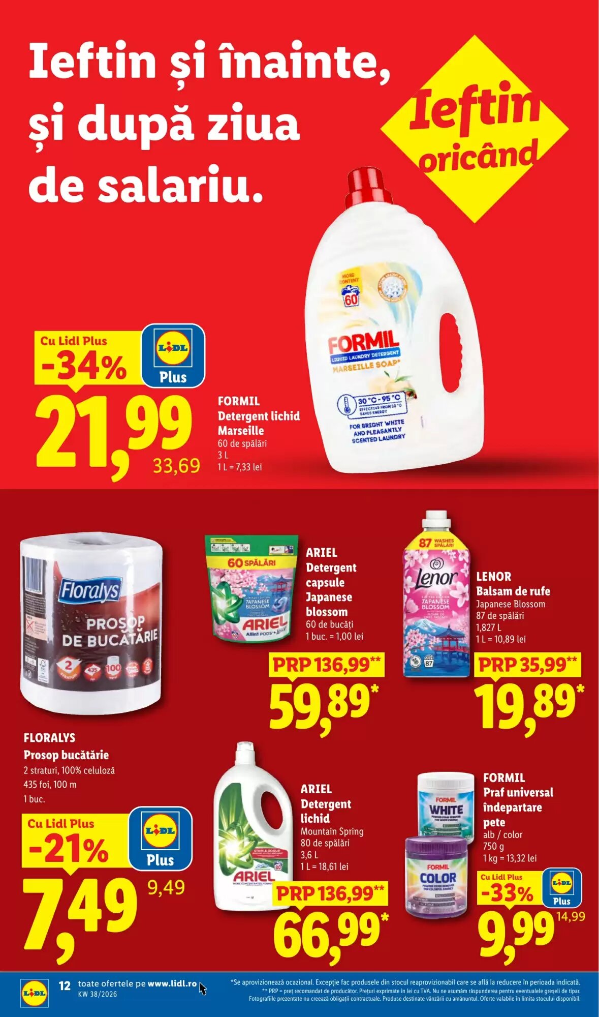 Catalogul cu oferte Lidl valabil de la 14.09.2026 - Pagina 12.