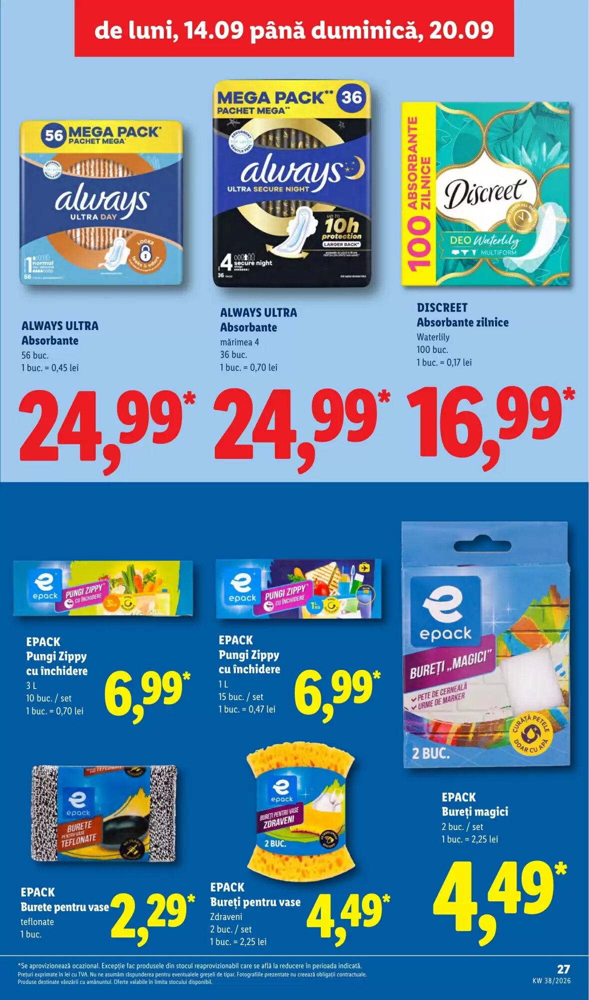 Catalogul cu oferte Lidl valabil de la 14.09.2026 - Pagina 27.