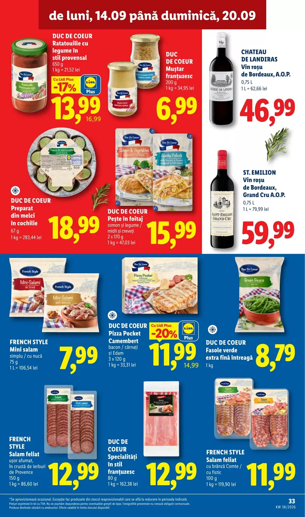 Catalogul cu oferte Lidl valabil de la 14.09.2026 - Pagina 33.