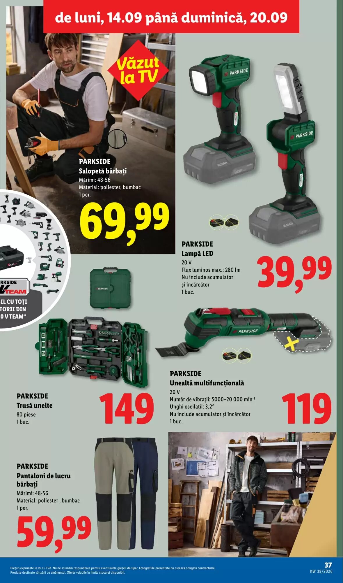 Catalogul cu oferte Lidl valabil de la 14.09.2026 - Pagina 37.
