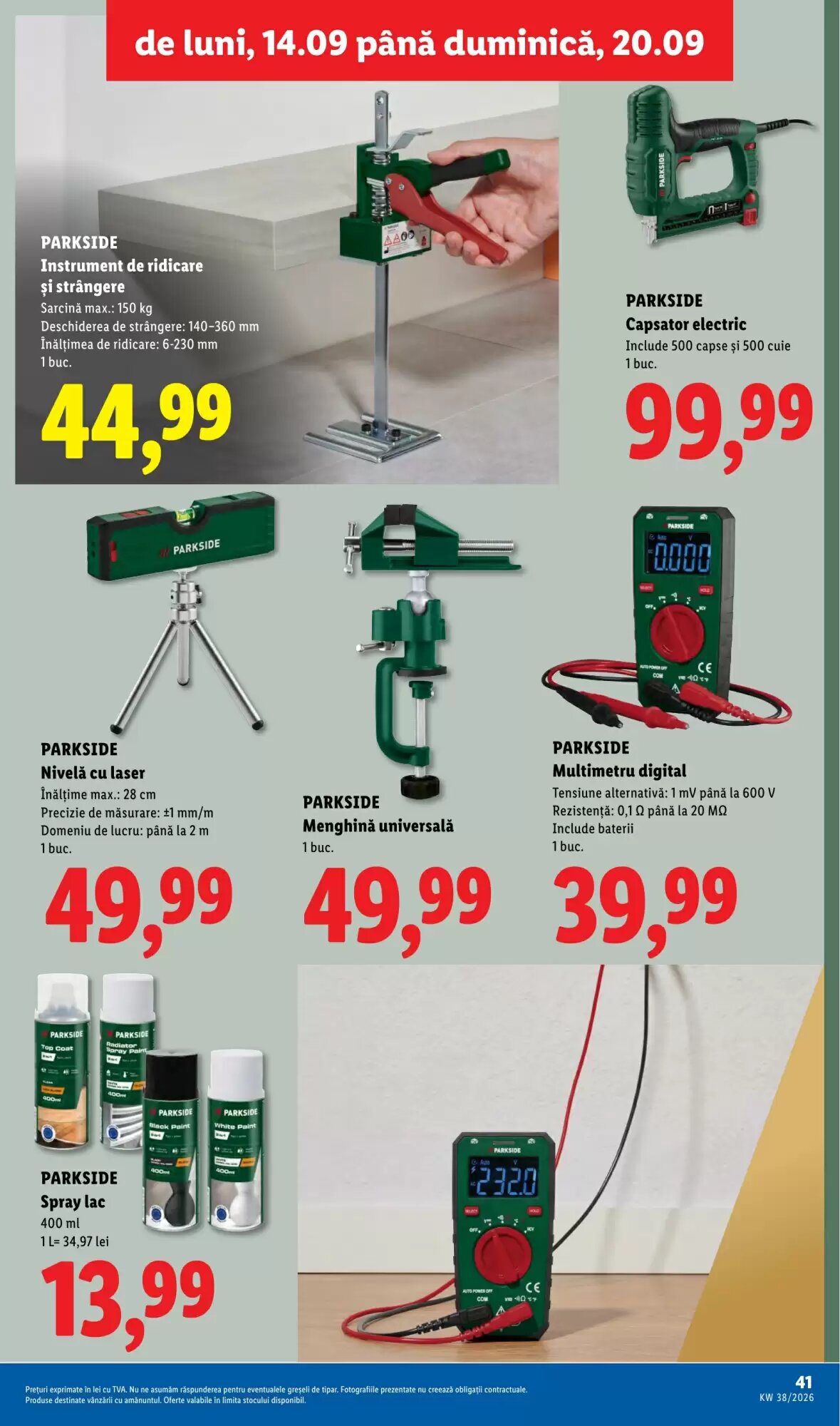 Catalogul cu oferte Lidl valabil de la 14.09.2026 - Pagina 41.