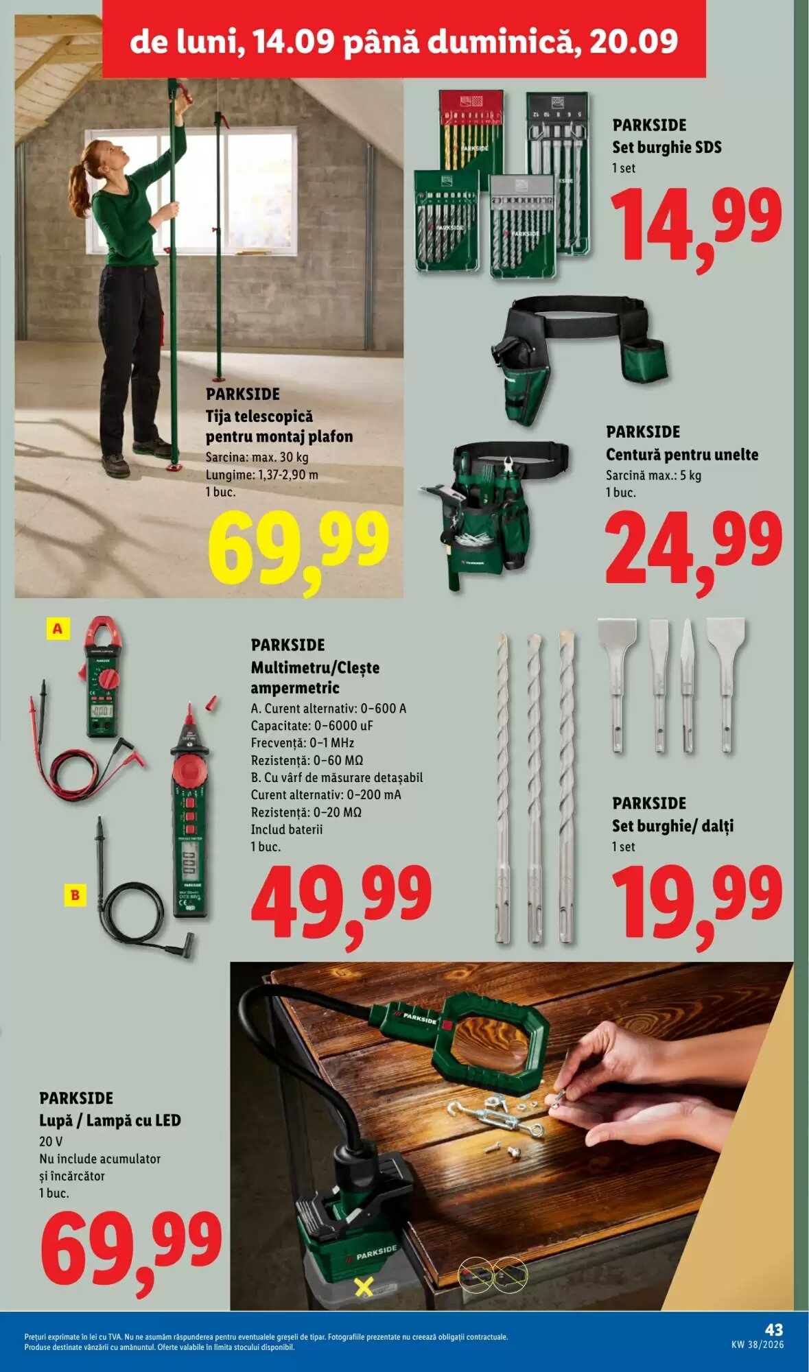 Catalogul cu oferte Lidl valabil de la 14.09.2026 - Pagina 43.