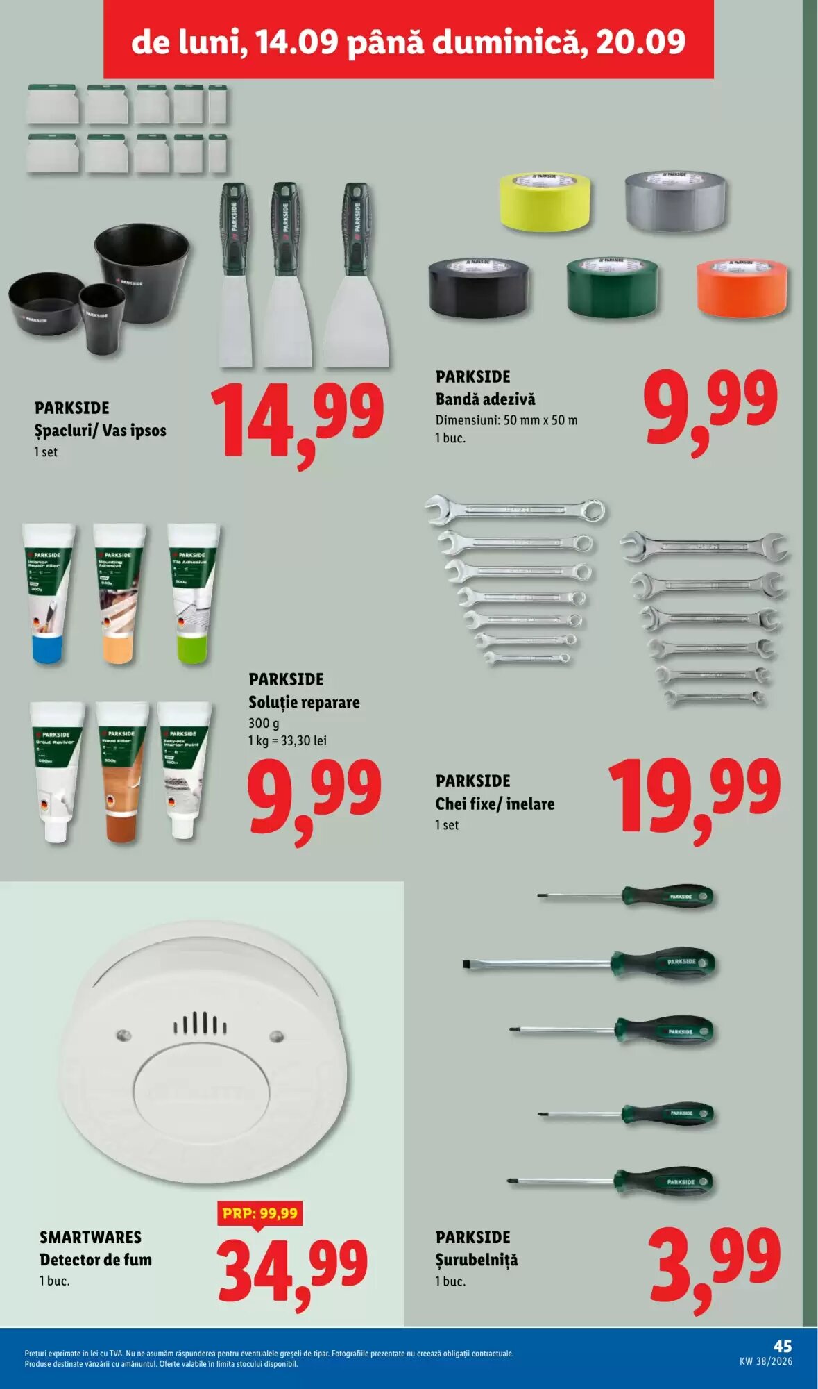 Catalogul cu oferte Lidl valabil de la 14.09.2026 - Pagina 45.