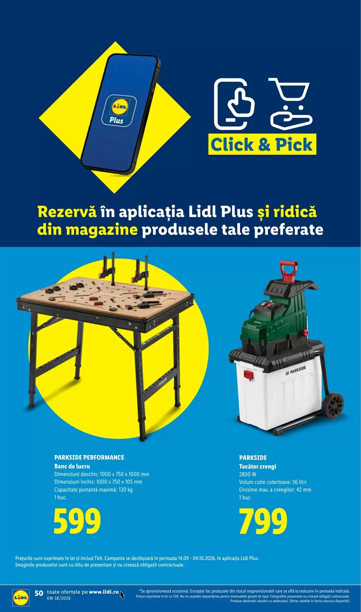 Catalogul cu oferte Lidl valabil de la 14.09.2026 - Pagina 50.