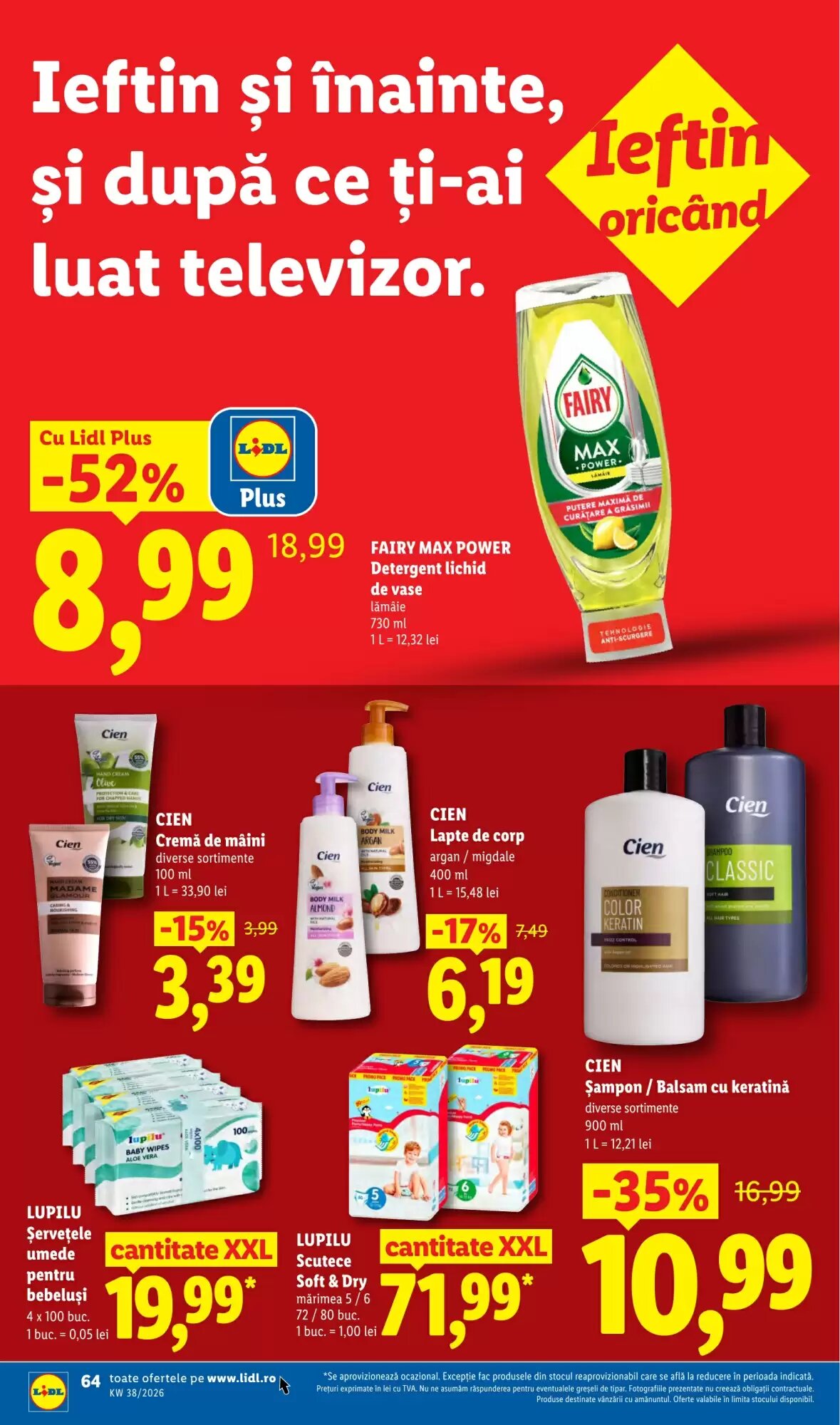 Catalogul cu oferte Lidl valabil de la 14.09.2026 - Pagina 64.