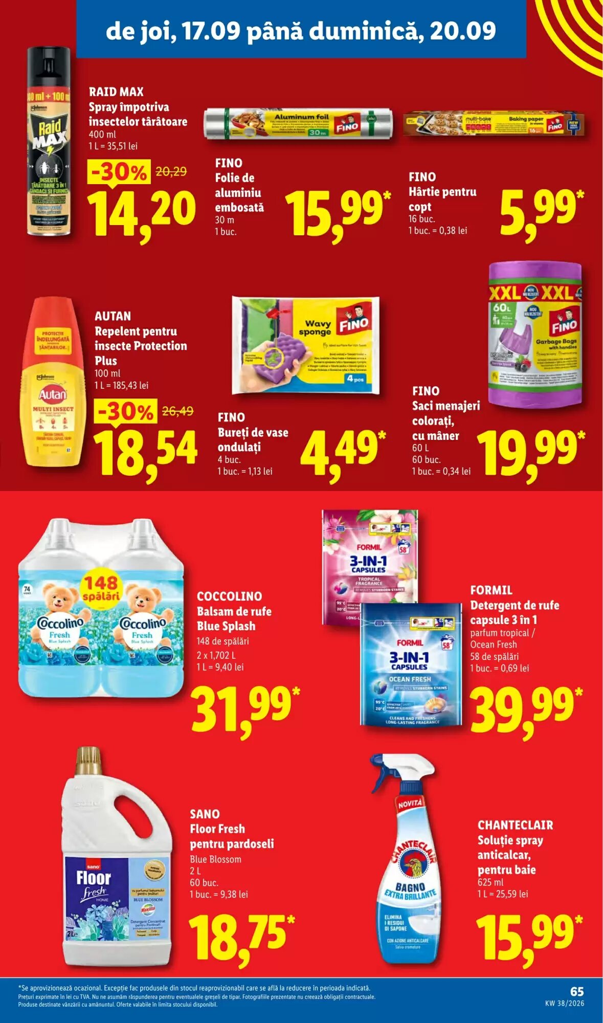 Catalogul cu oferte Lidl valabil de la 14.09.2026 - Pagina 65.