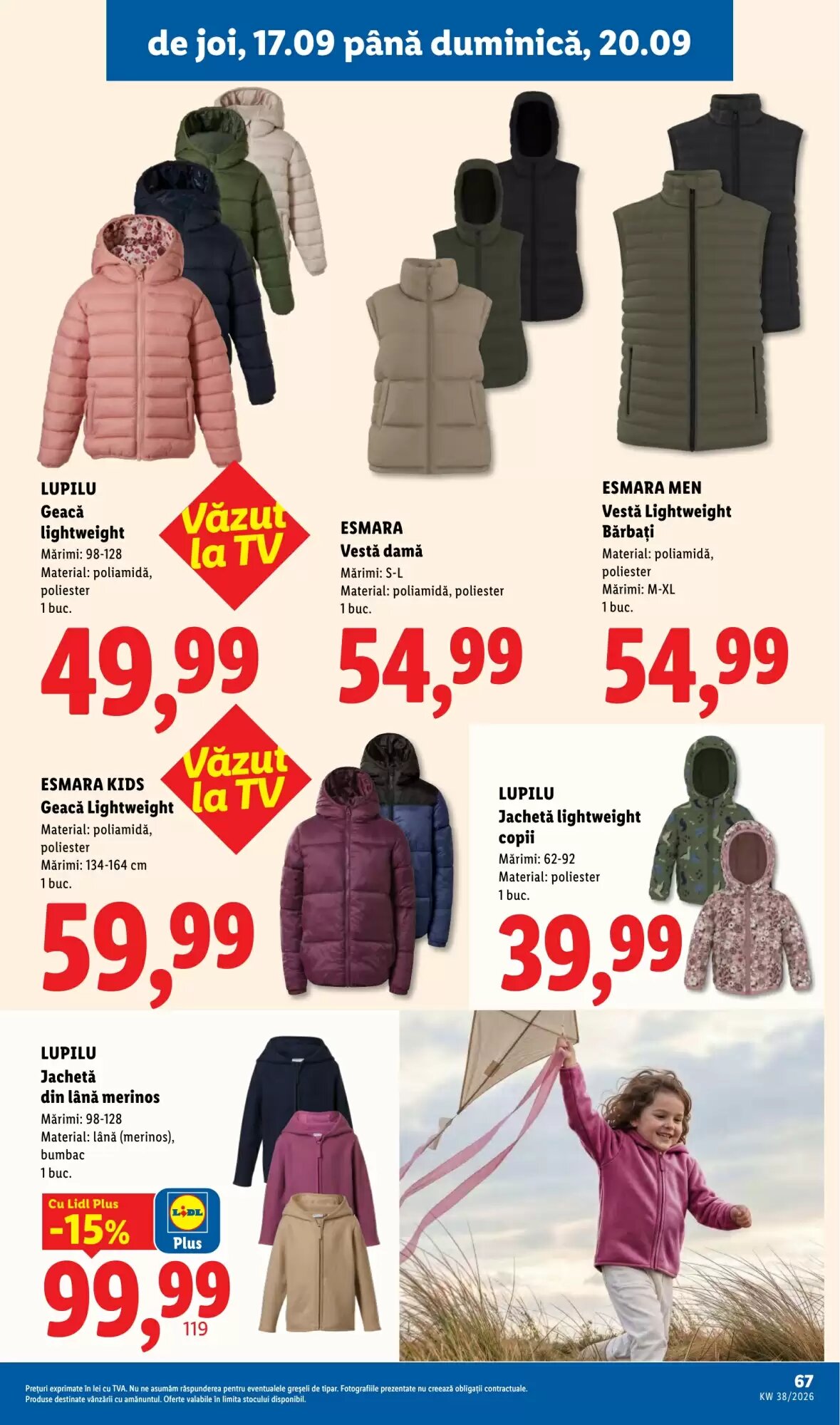 Catalogul cu oferte Lidl valabil de la 14.09.2026 - Pagina 67.