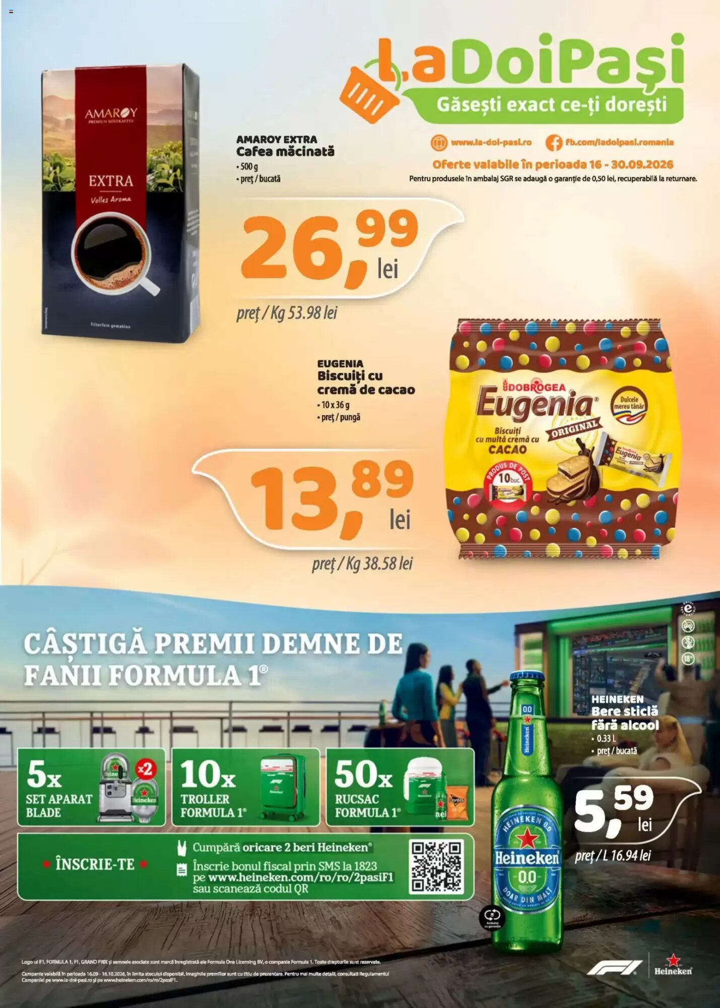 Catalogul cu oferte La Doi Pasi valabil de la 16.09.2026 - Pagina 1.