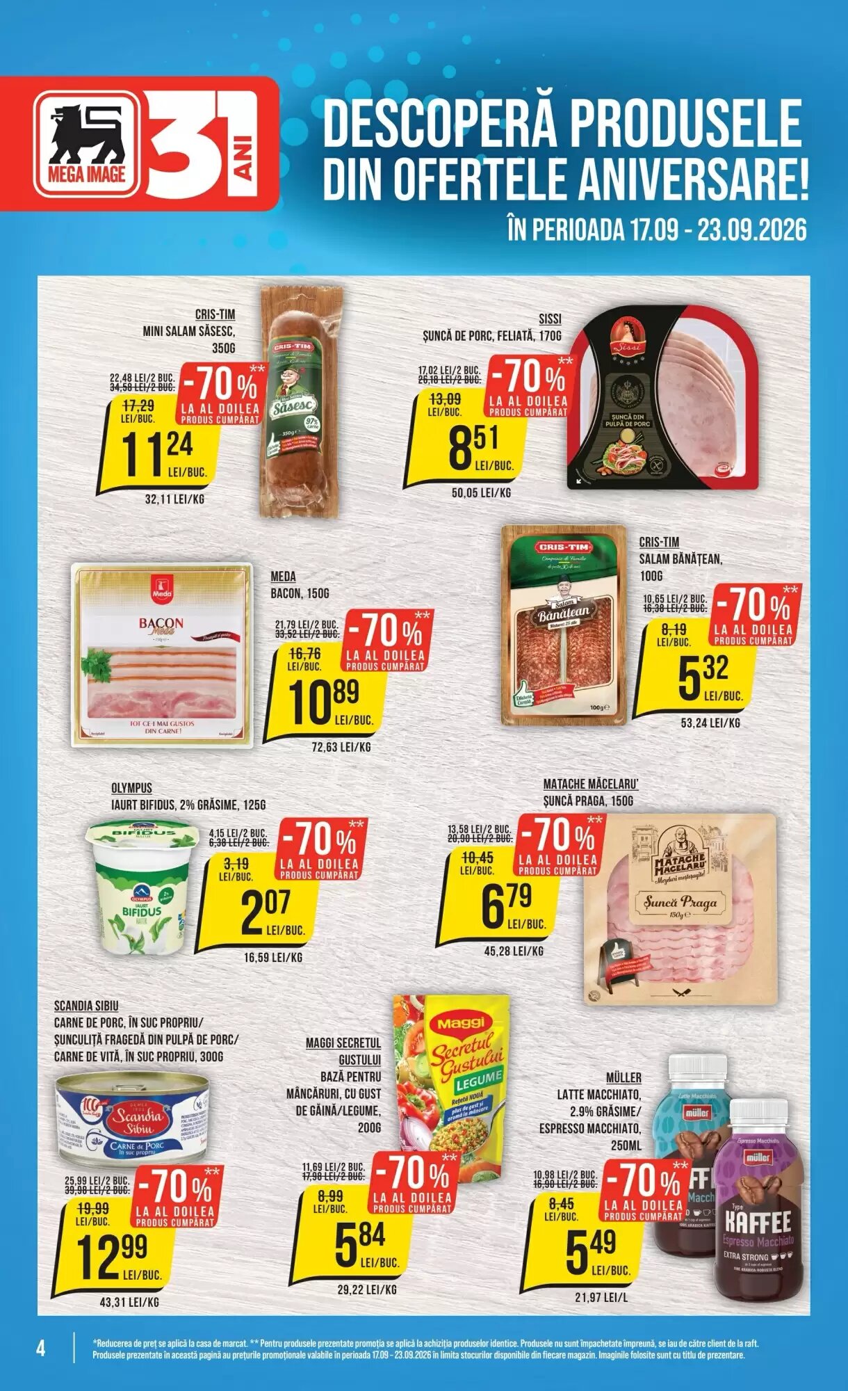Catalogul cu oferte Mega Image valabil de la 17.09.2026 - Pagina 4.
