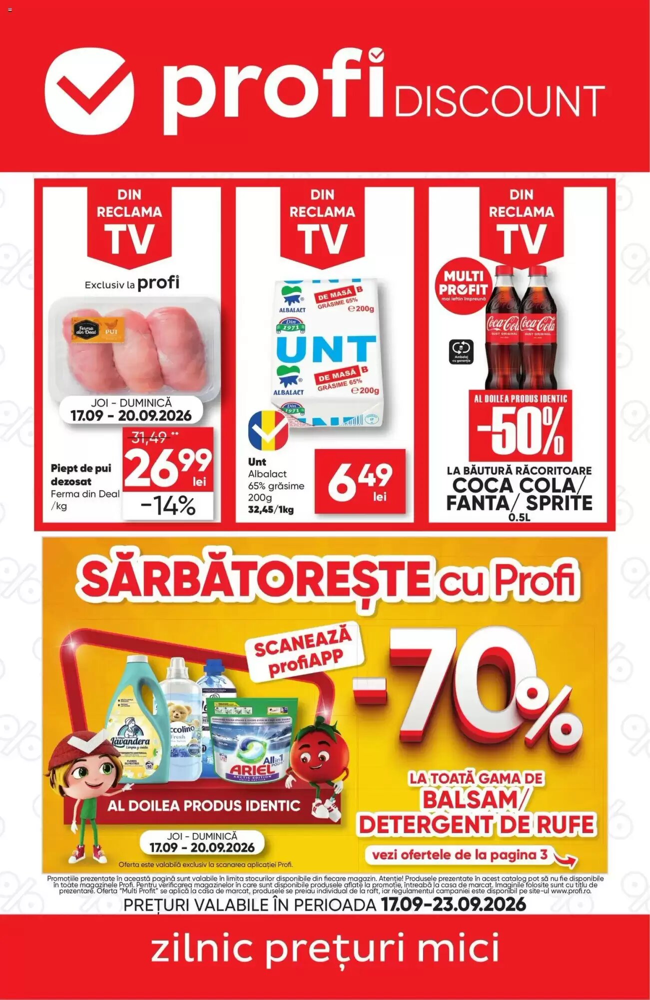 Catalogul cu oferte PROFI valabil de la 17.09.2026 - Pagina 1.