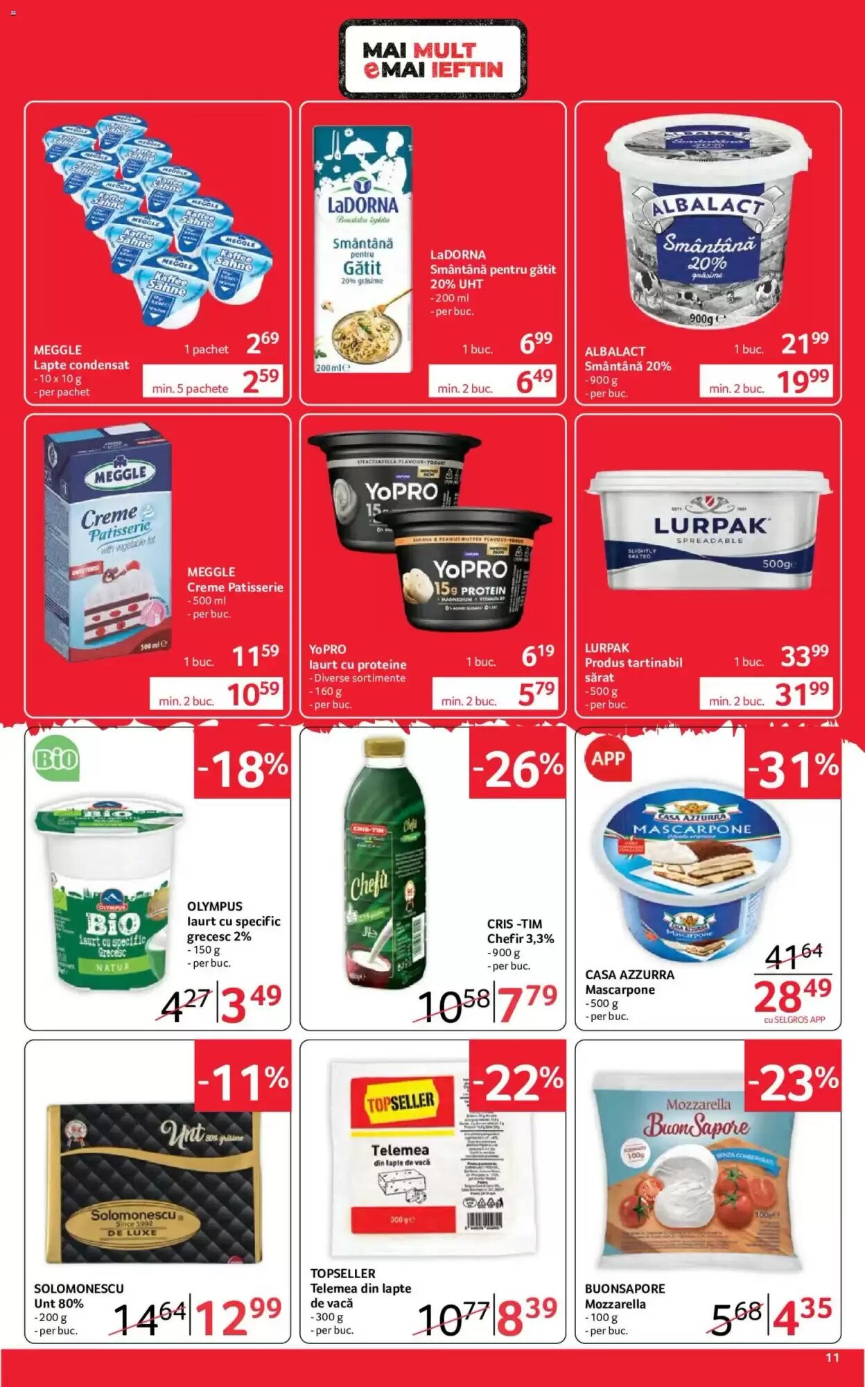 Catalogul cu oferte Selgros valabil de la 18.09.2026 - Pagina 11.