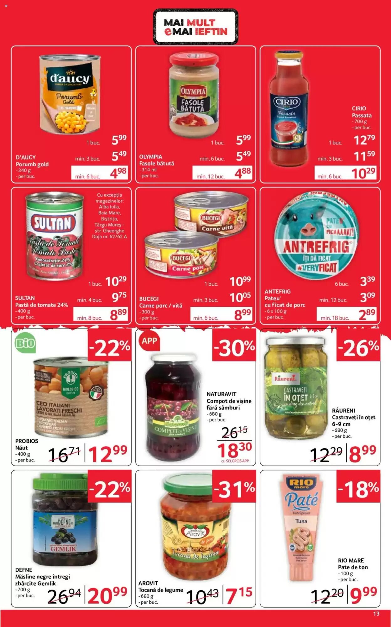 Catalogul cu oferte Selgros valabil de la 18.09.2026 - Pagina 13.